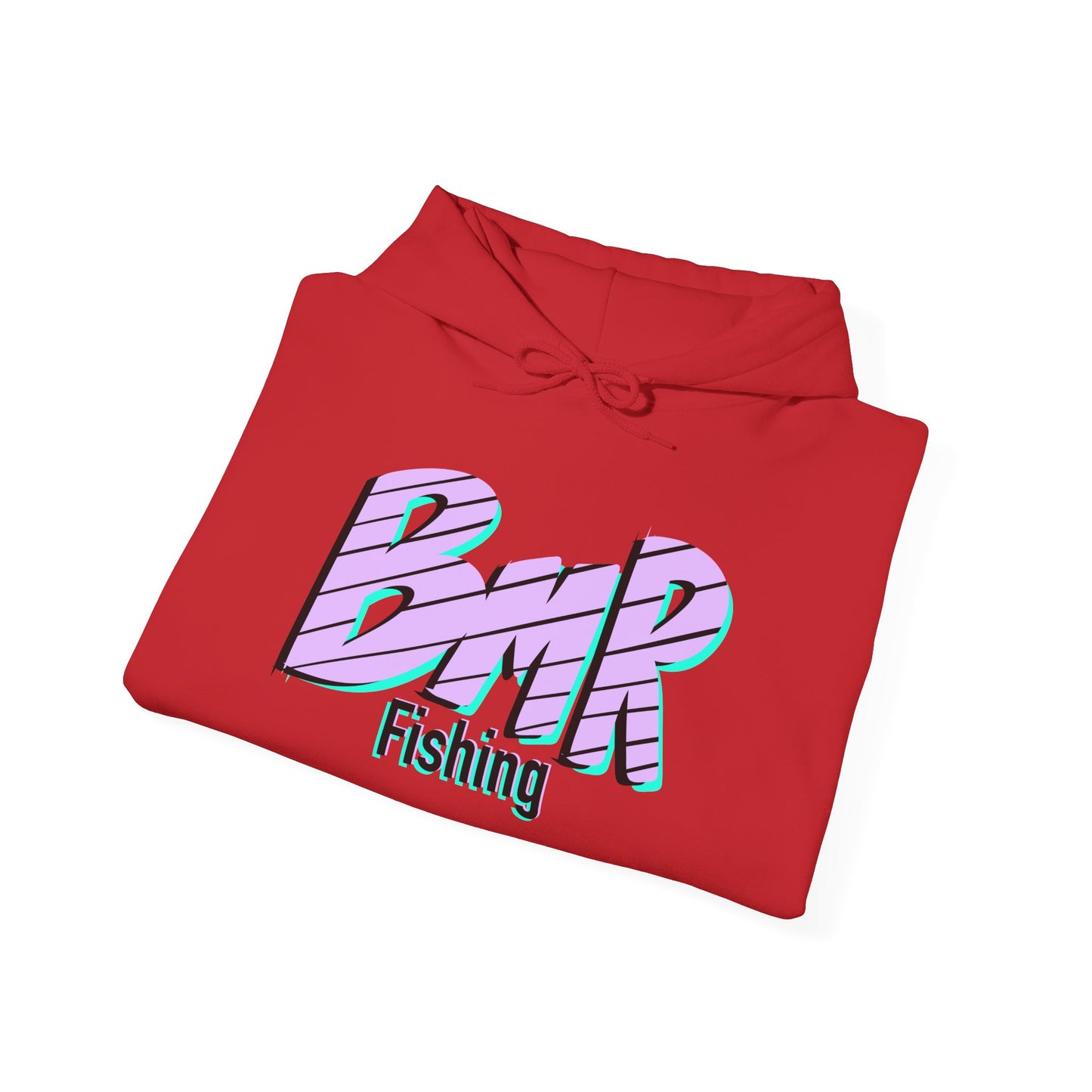 Fishing Hoodie — BMR Retro Stripe Logo Pullover