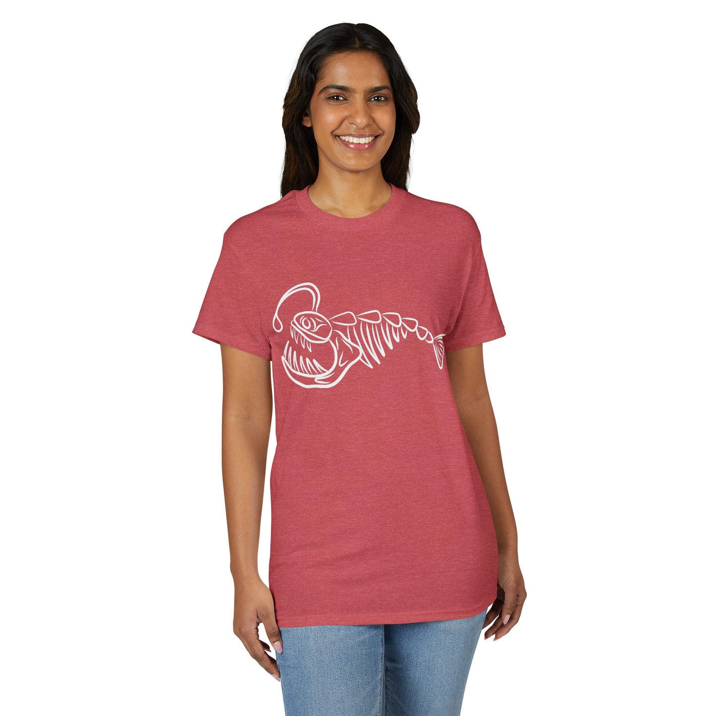 Angler Fish Skeleton Graphic T-Shirt