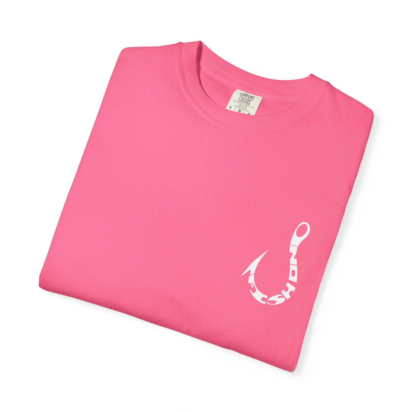 Fishing Hook T‑Shirt — Angler Graphic Garment‑Dyed Tee