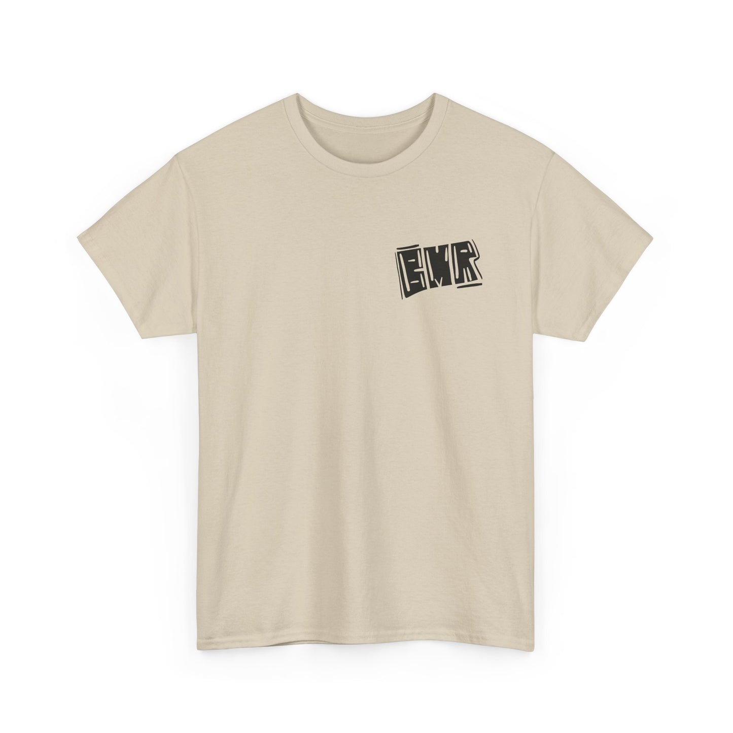 T-Shirt — Bold Block 'BMR' Graphic Tee (Front & Back)
