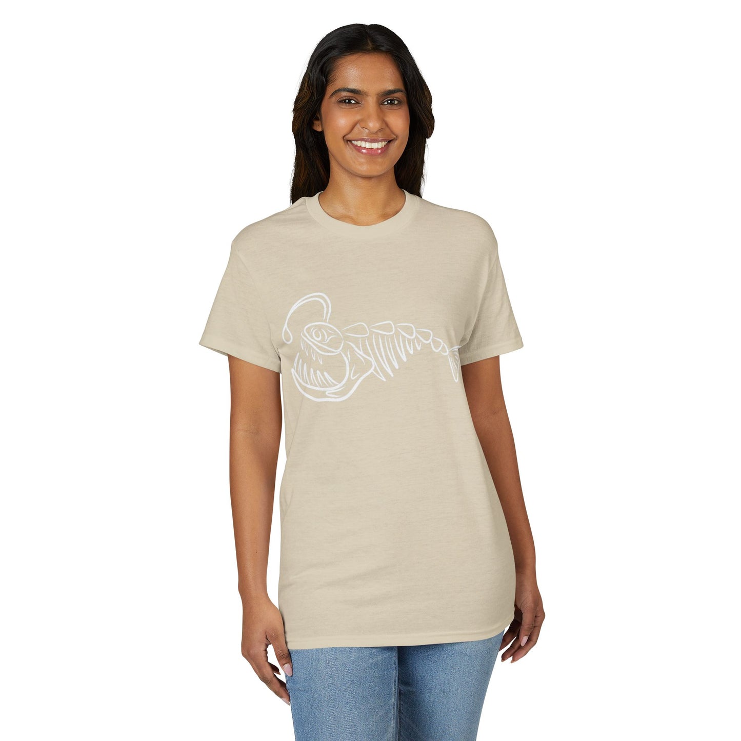 Angler Fish Skeleton Graphic T-Shirt