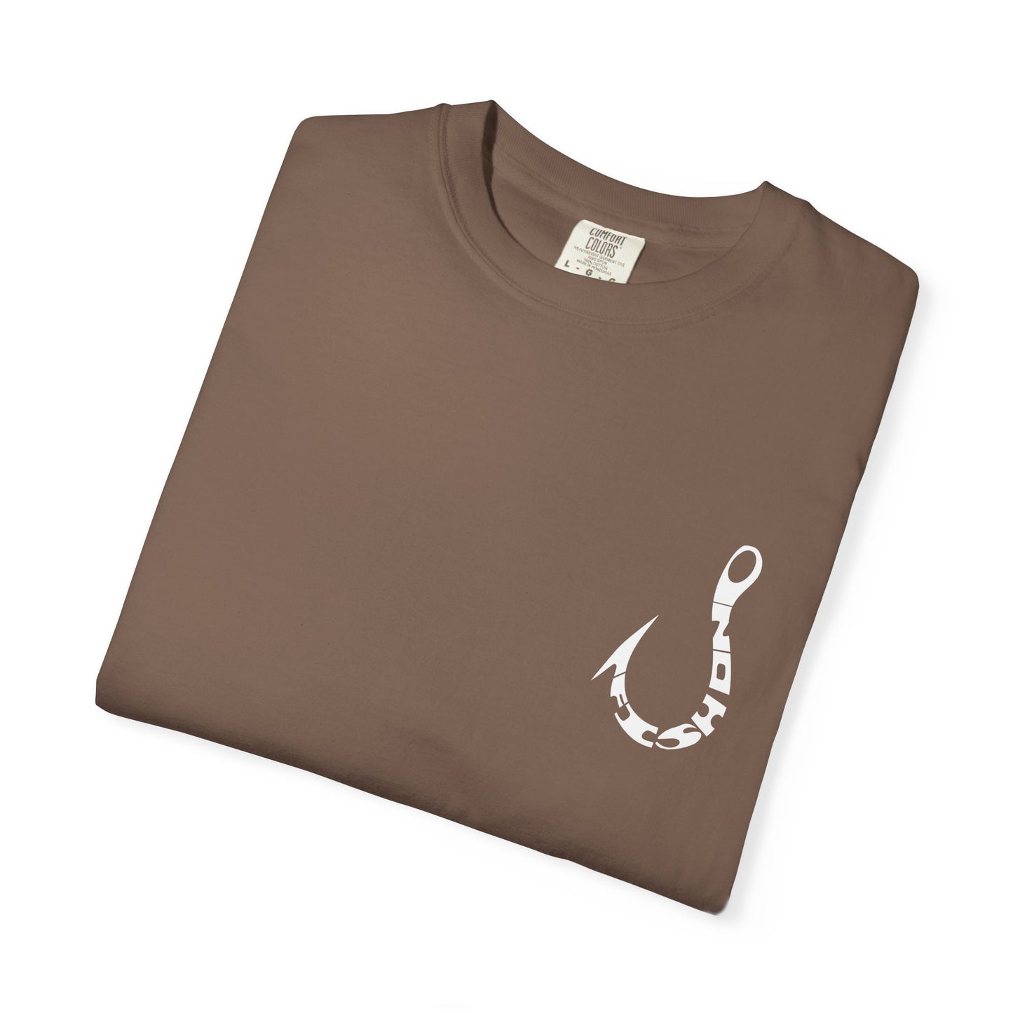 Fishing Hook T‑Shirt — Angler Graphic Garment‑Dyed Tee