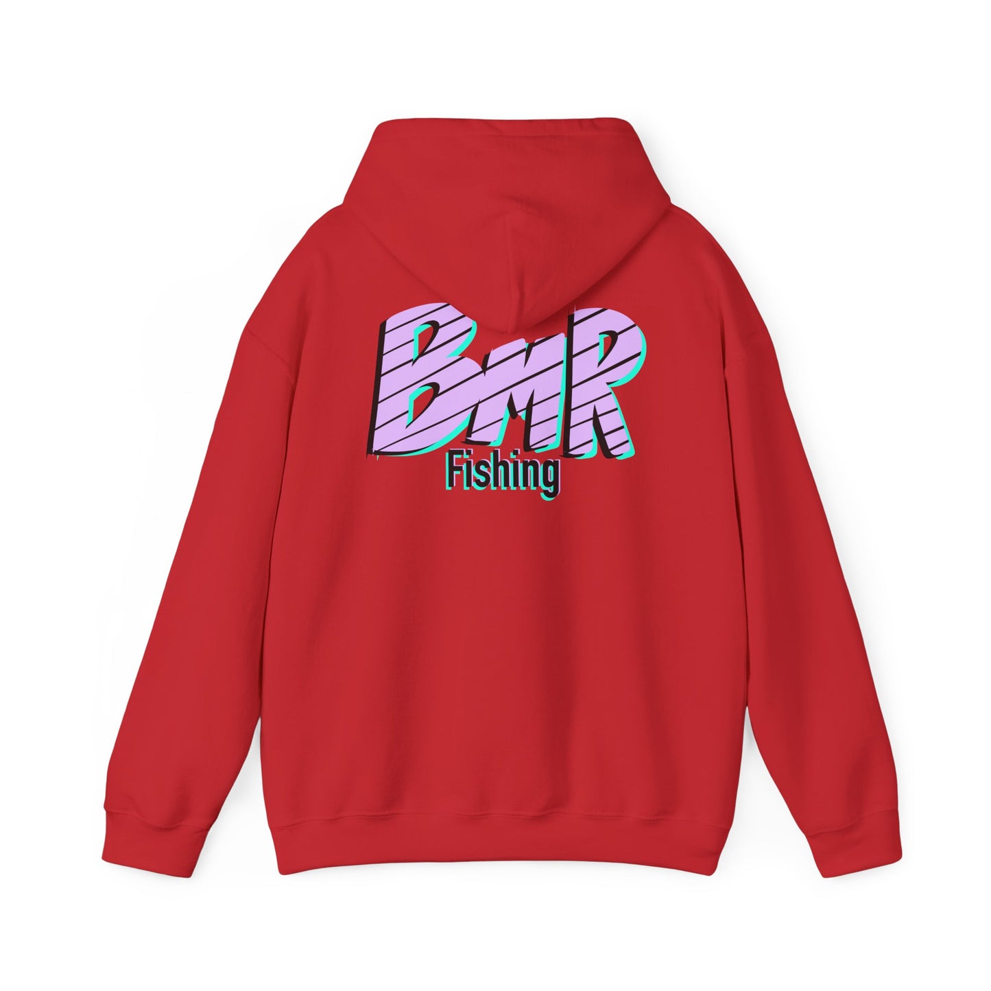 Fishing Hoodie — BMR Retro Stripe Logo Pullover