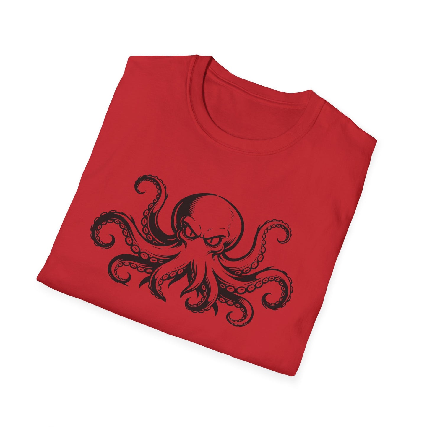 Octopus Graphic T-Shirt — Vintage Nautical Squid Illustration Tee