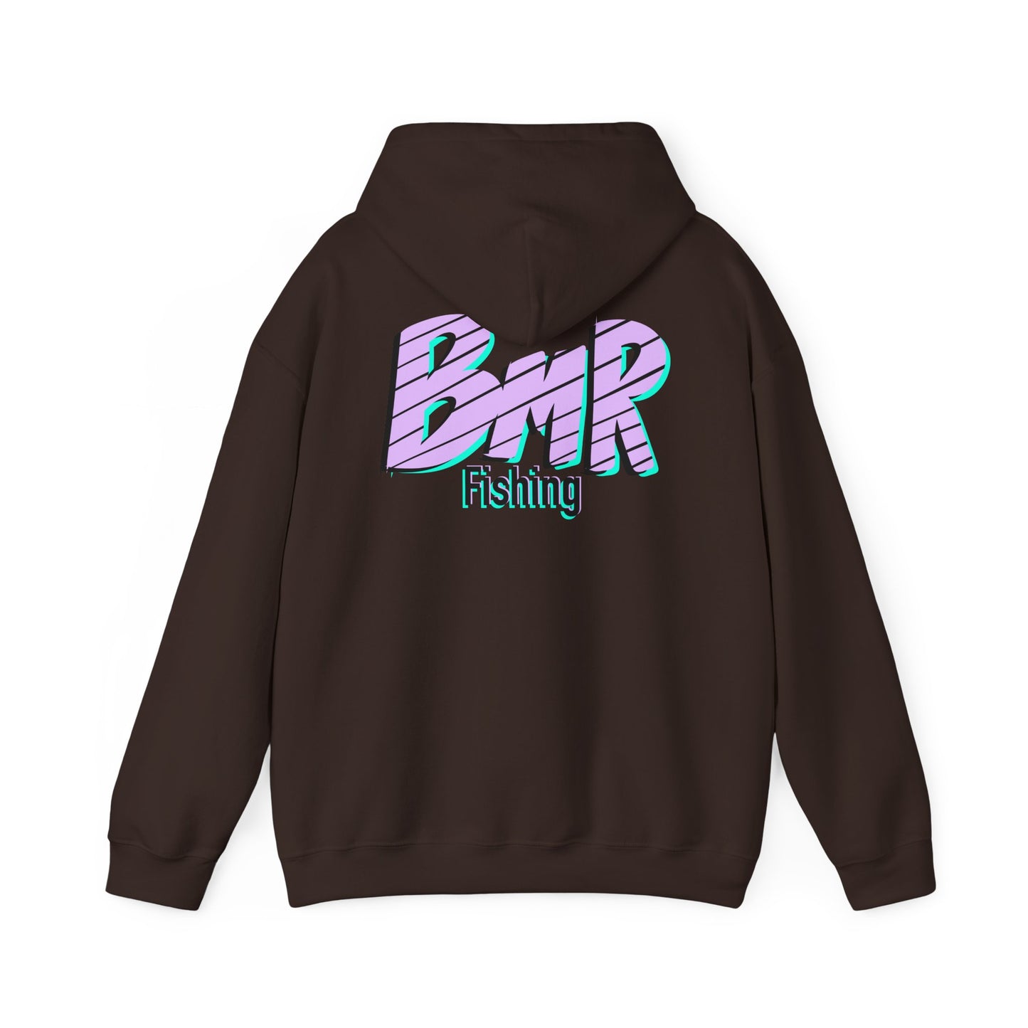Fishing Hoodie — BMR Retro Stripe Logo Pullover