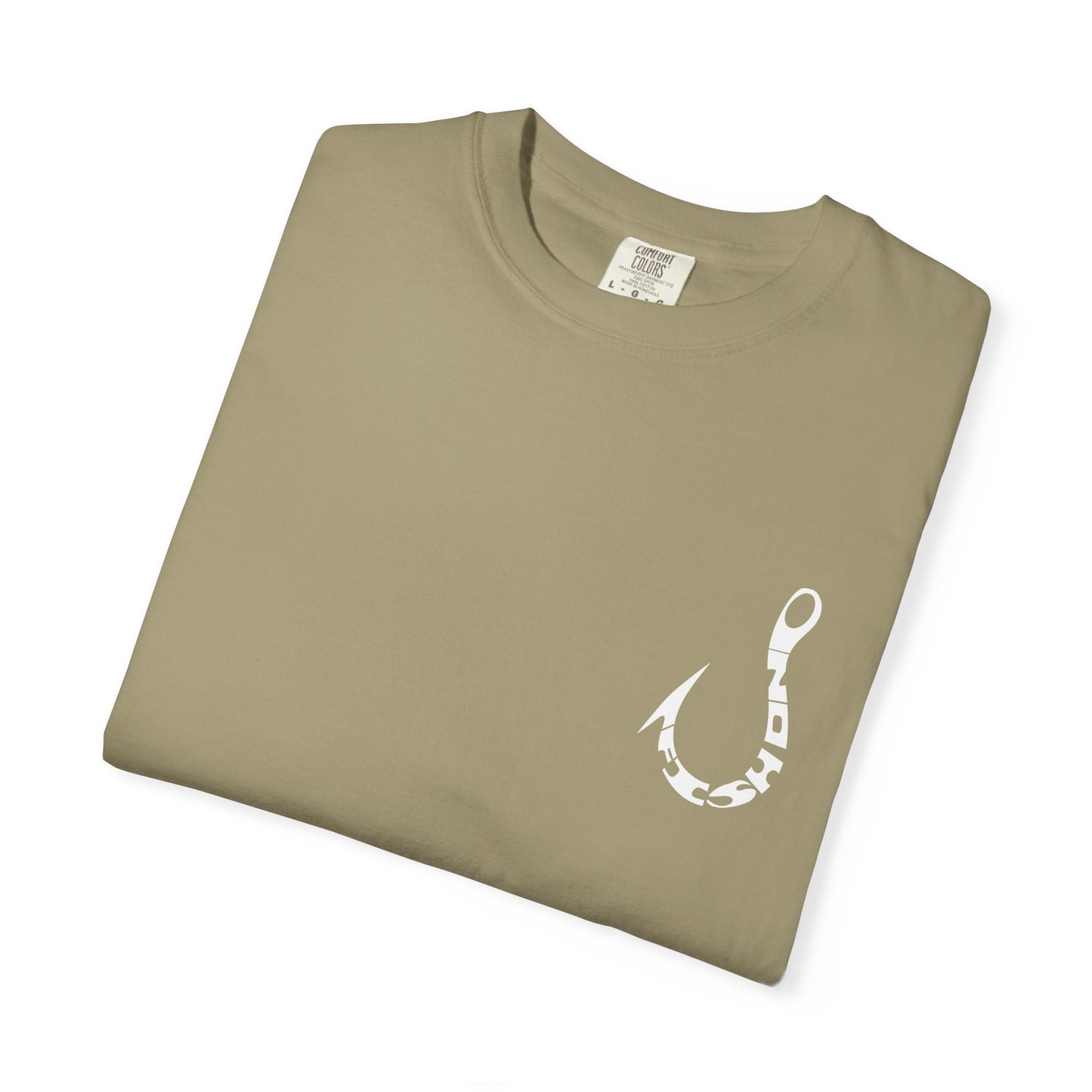 Fishing Hook T‑Shirt — Angler Graphic Garment‑Dyed Tee