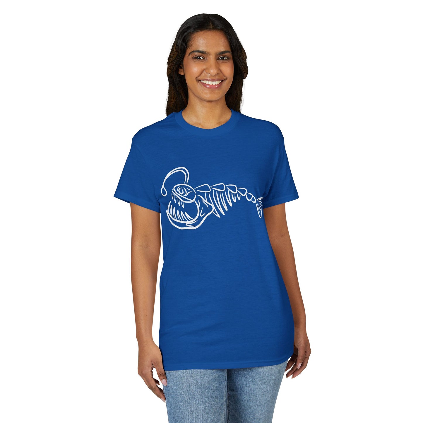 Angler Fish Skeleton Graphic T-Shirt