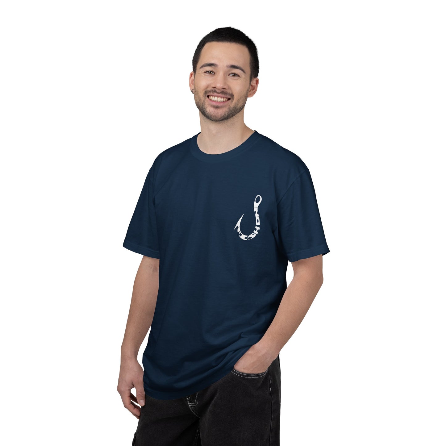Fishing Hook T‑Shirt — Angler Graphic Garment‑Dyed Tee