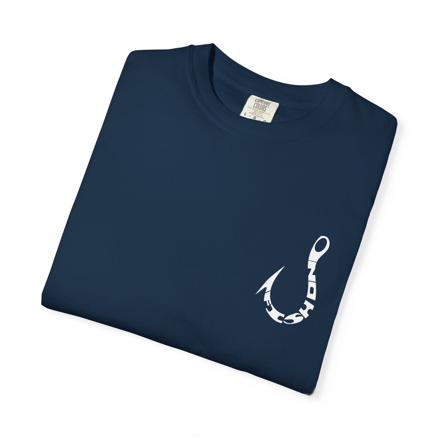 Fishing Hook T‑Shirt — Angler Graphic Garment‑Dyed Tee