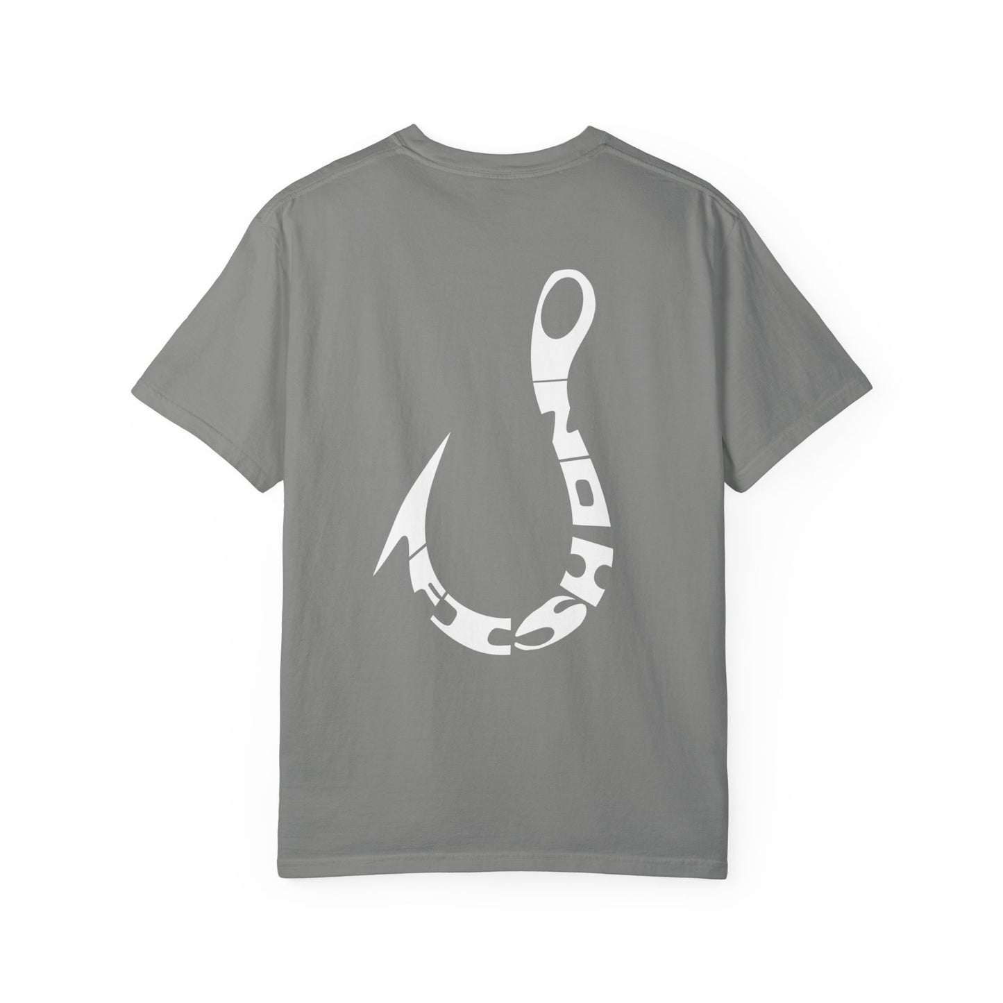 Fishing Hook T‑Shirt — Angler Graphic Garment‑Dyed Tee