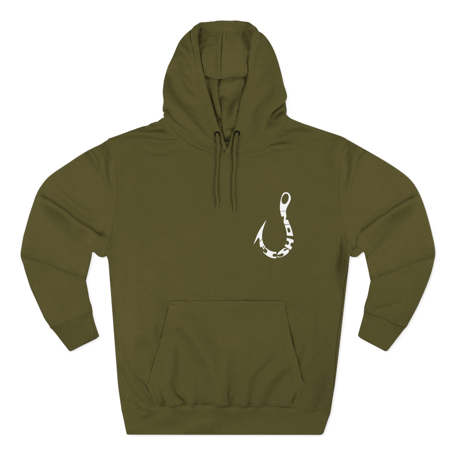 Hoodie — Three-Panel Fleece Pullover Hoodie