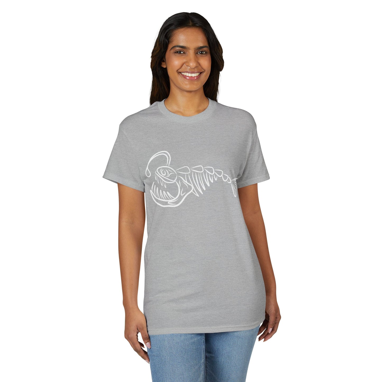 Angler Fish Skeleton Graphic T-Shirt
