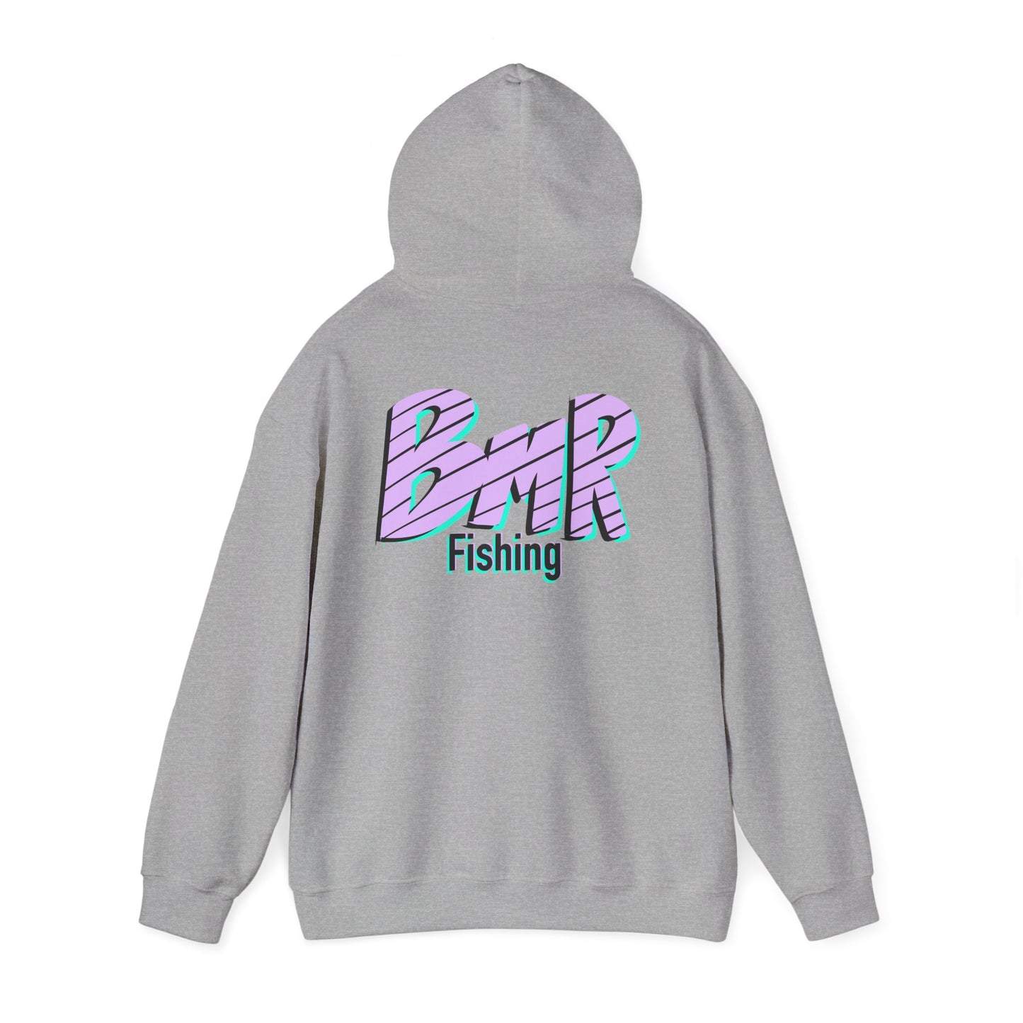 Fishing Hoodie — BMR Retro Stripe Logo Pullover