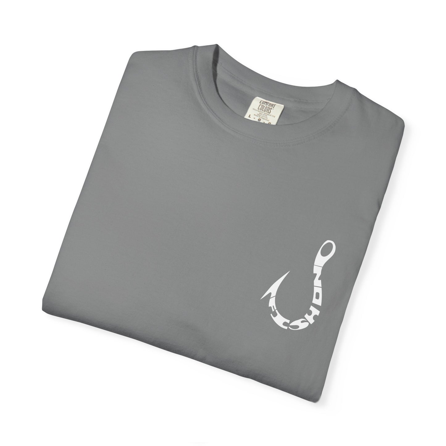 Fishing Hook T‑Shirt — Angler Graphic Garment‑Dyed Tee