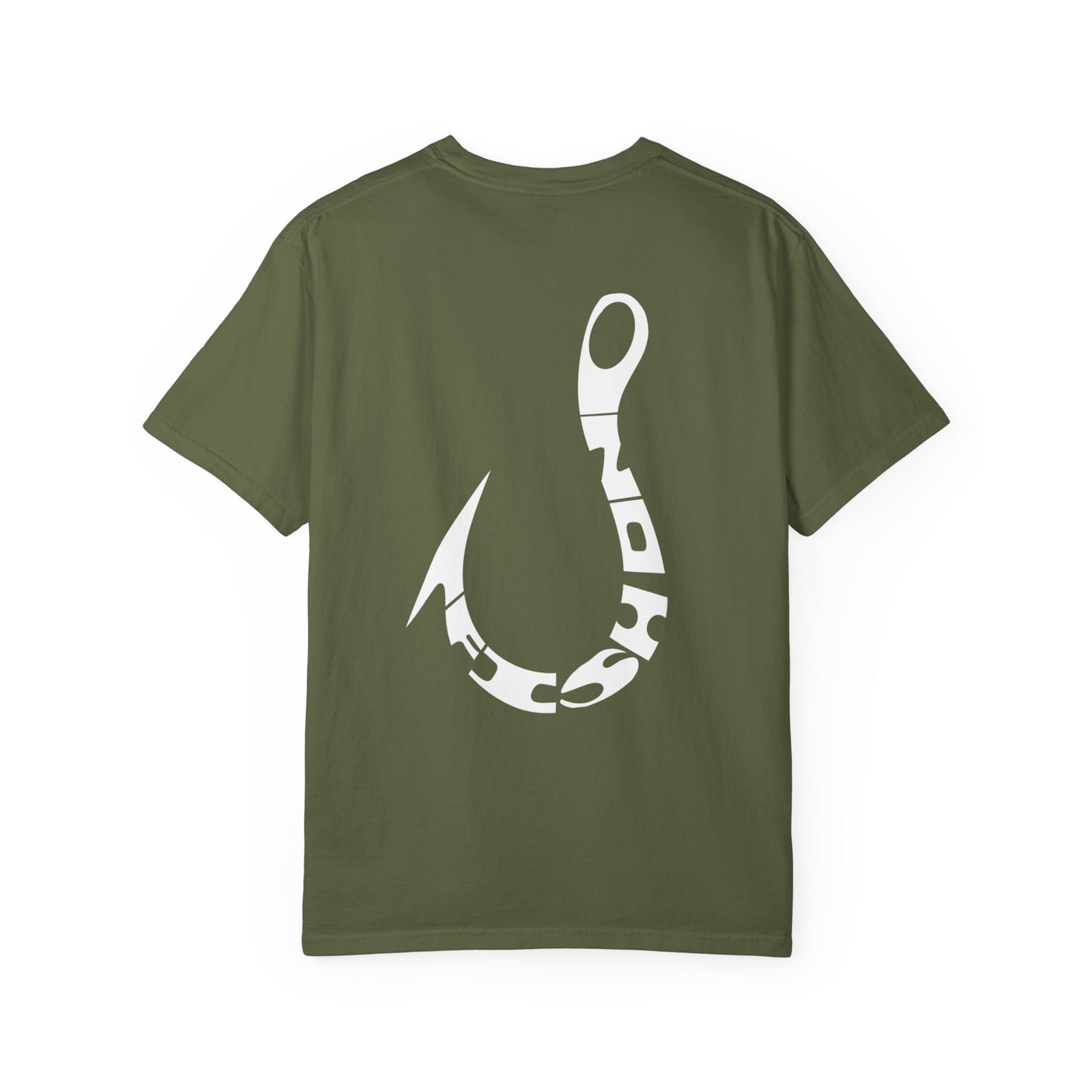 Fishing Hook T‑Shirt — Angler Graphic Garment‑Dyed Tee