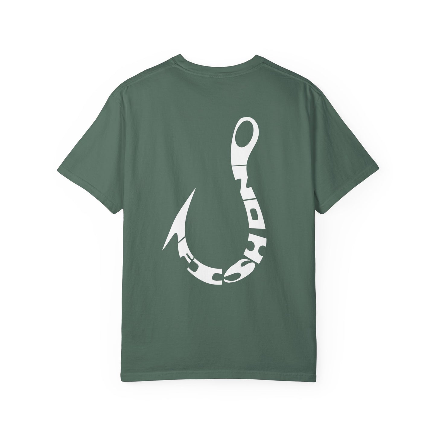 Fishing Hook T‑Shirt — Angler Graphic Garment‑Dyed Tee