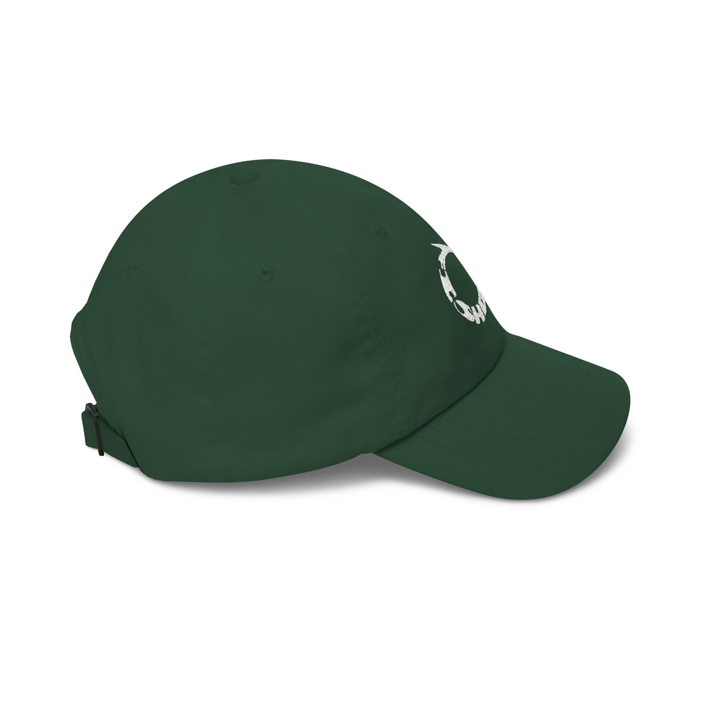 Camo Dad Cap with Distressed Fishing Hook Logo — Classic Outdoor Hat