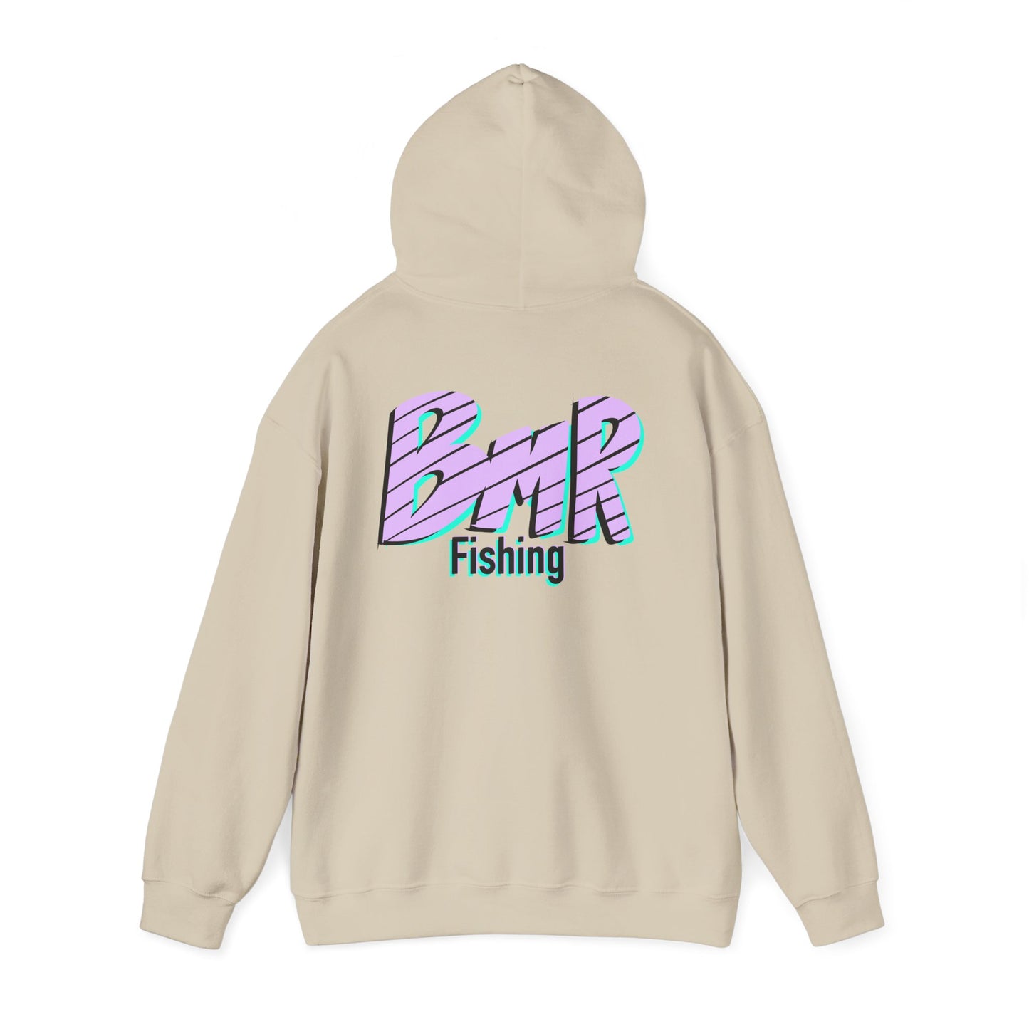 Fishing Hoodie — BMR Retro Stripe Logo Pullover