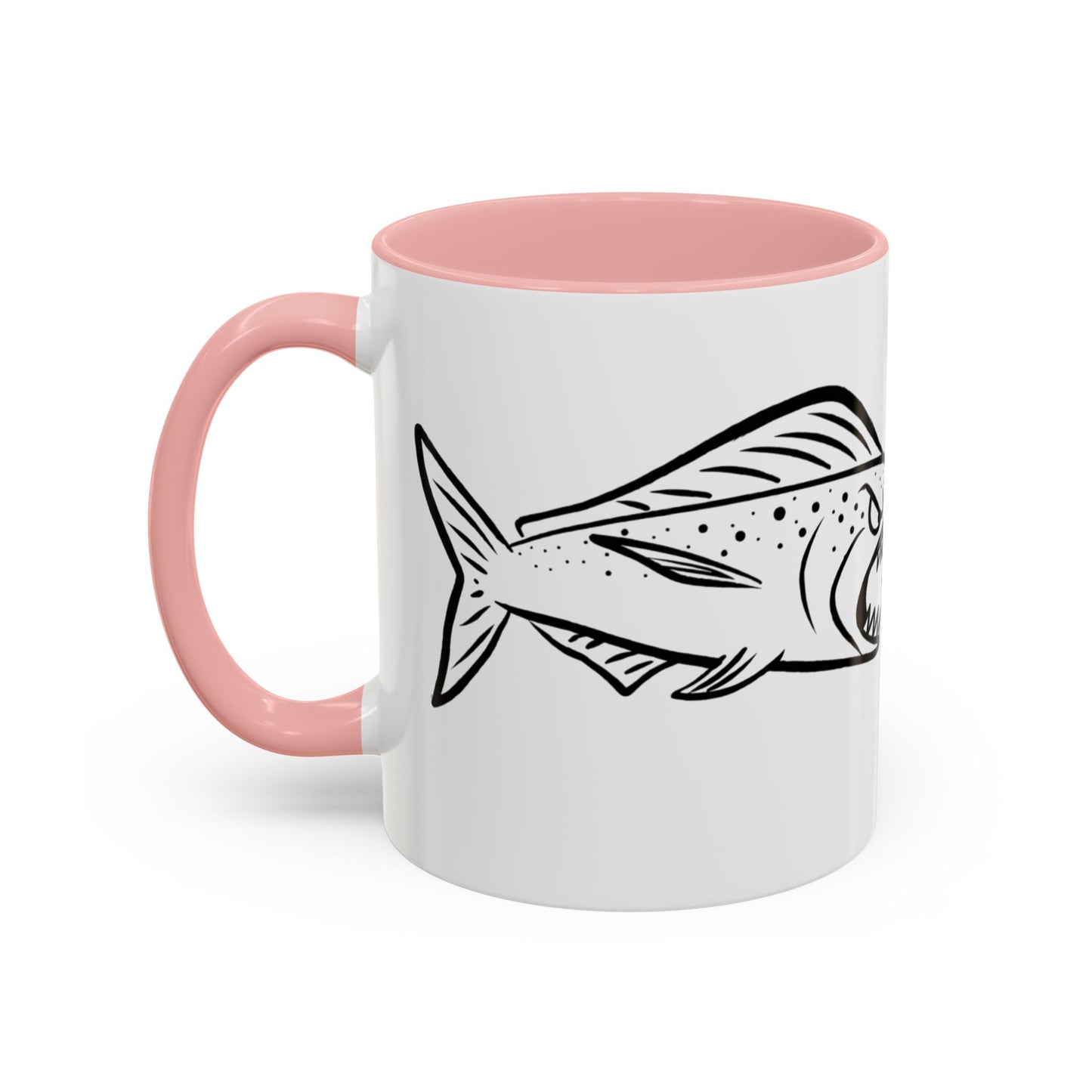 Predator & Prey Coffee Mug — Fish School Design Accent Mug (11/15oz)