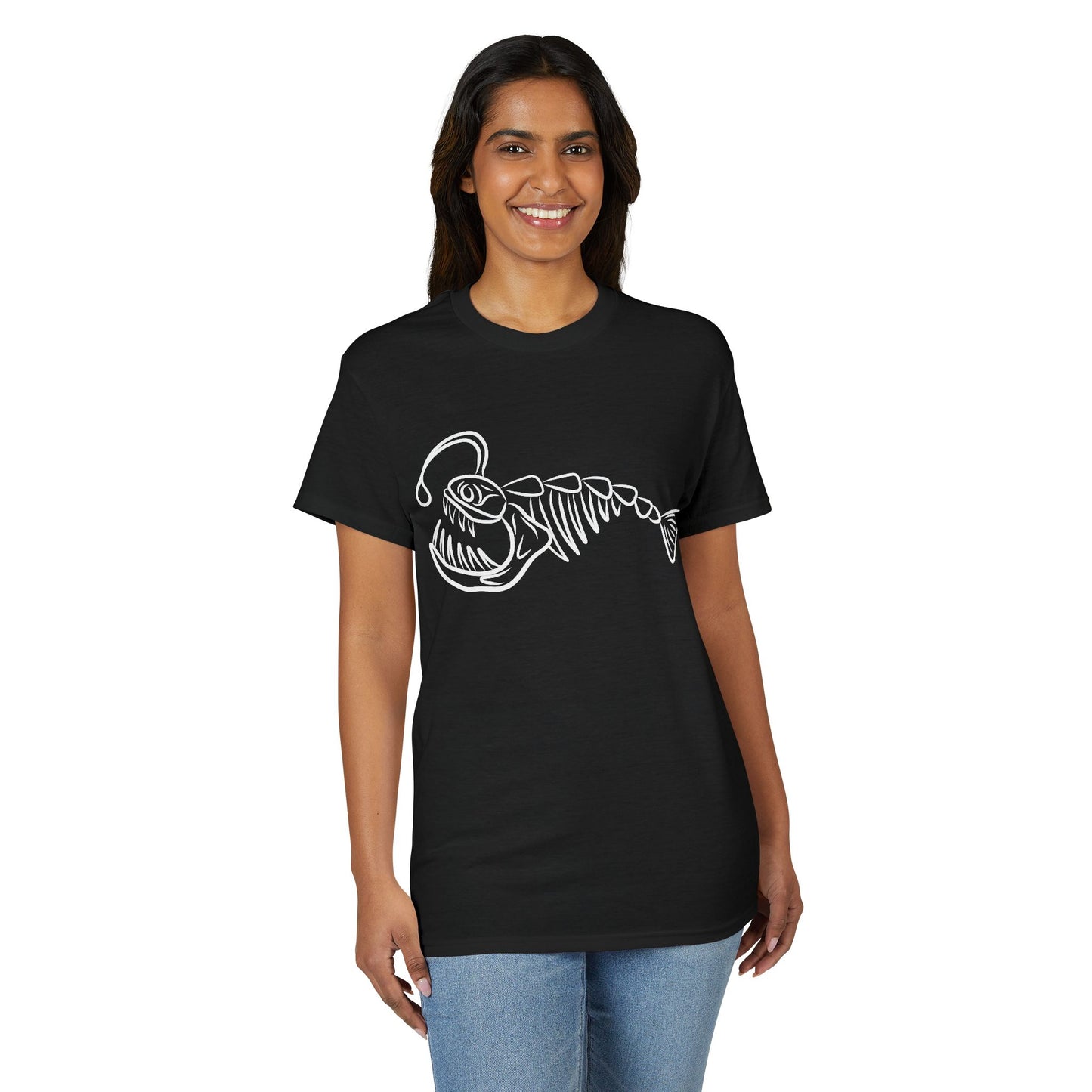 Angler Fish Skeleton Graphic T-Shirt