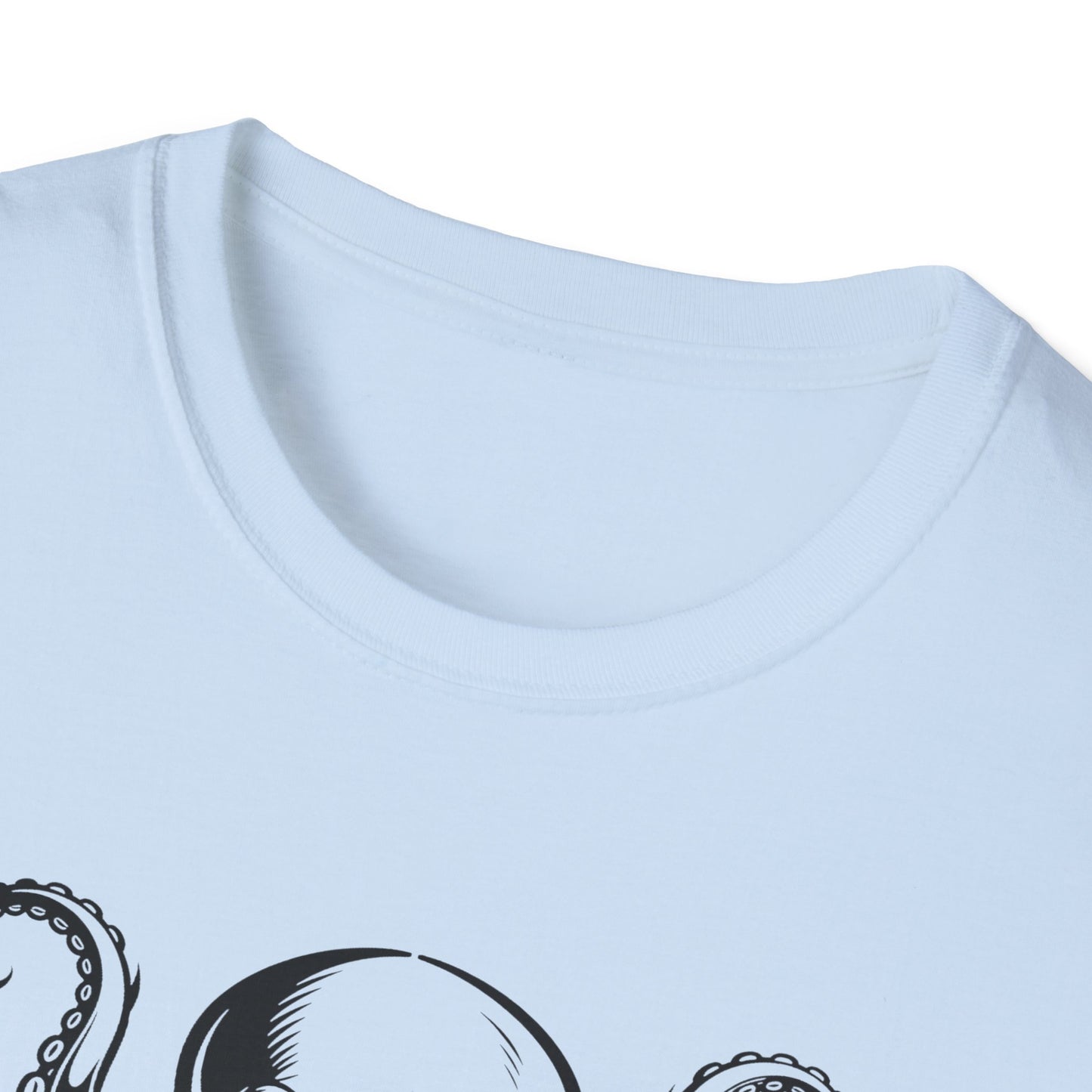 Octopus Graphic T-Shirt — Vintage Nautical Squid Illustration Tee