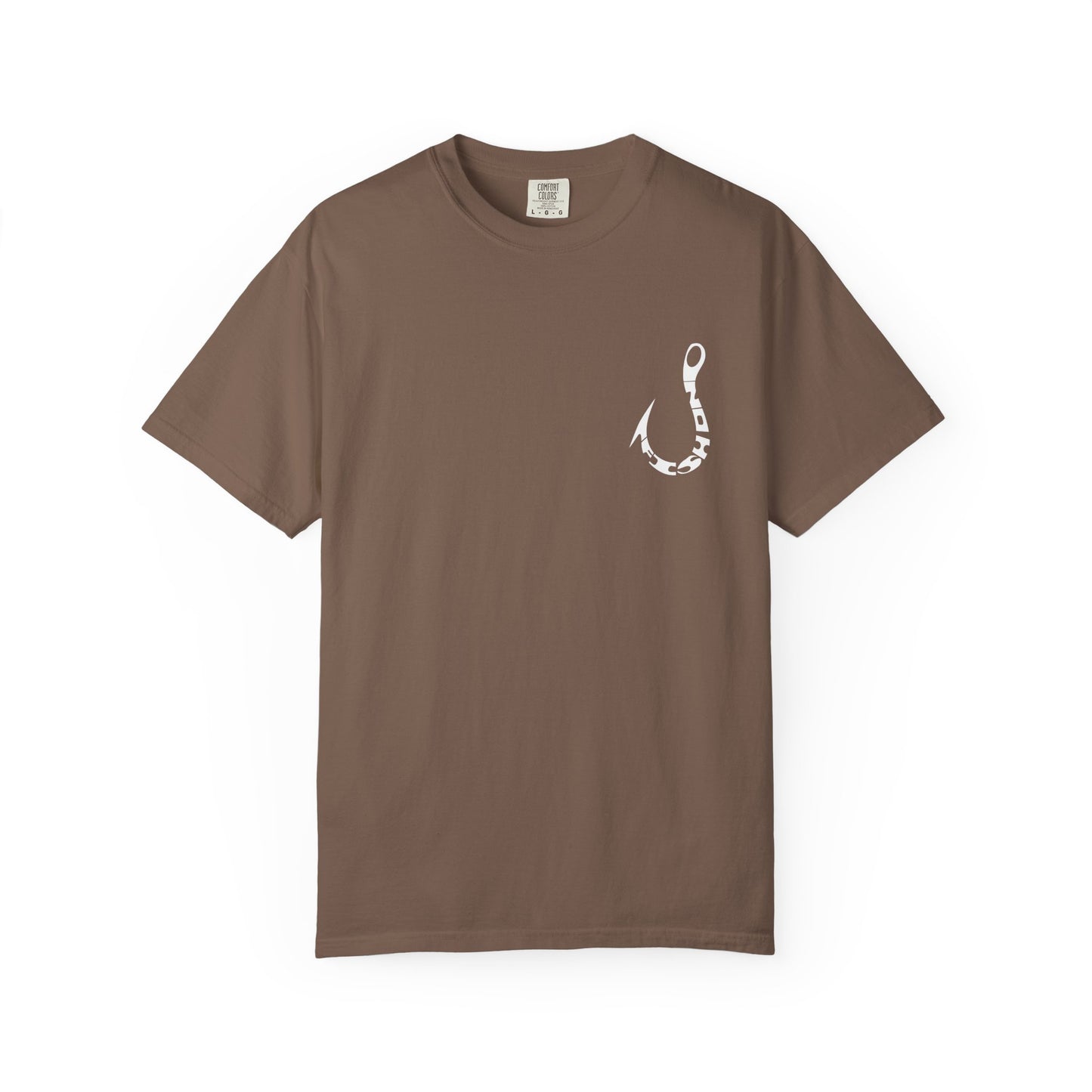 Fishing Hook T‑Shirt — Angler Graphic Garment‑Dyed Tee