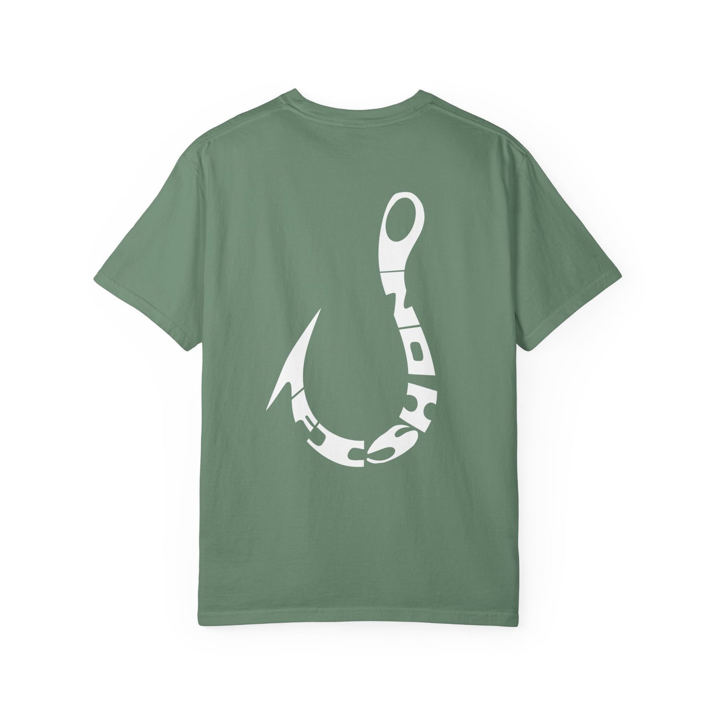 Fishing Hook T‑Shirt — Angler Graphic Garment‑Dyed Tee