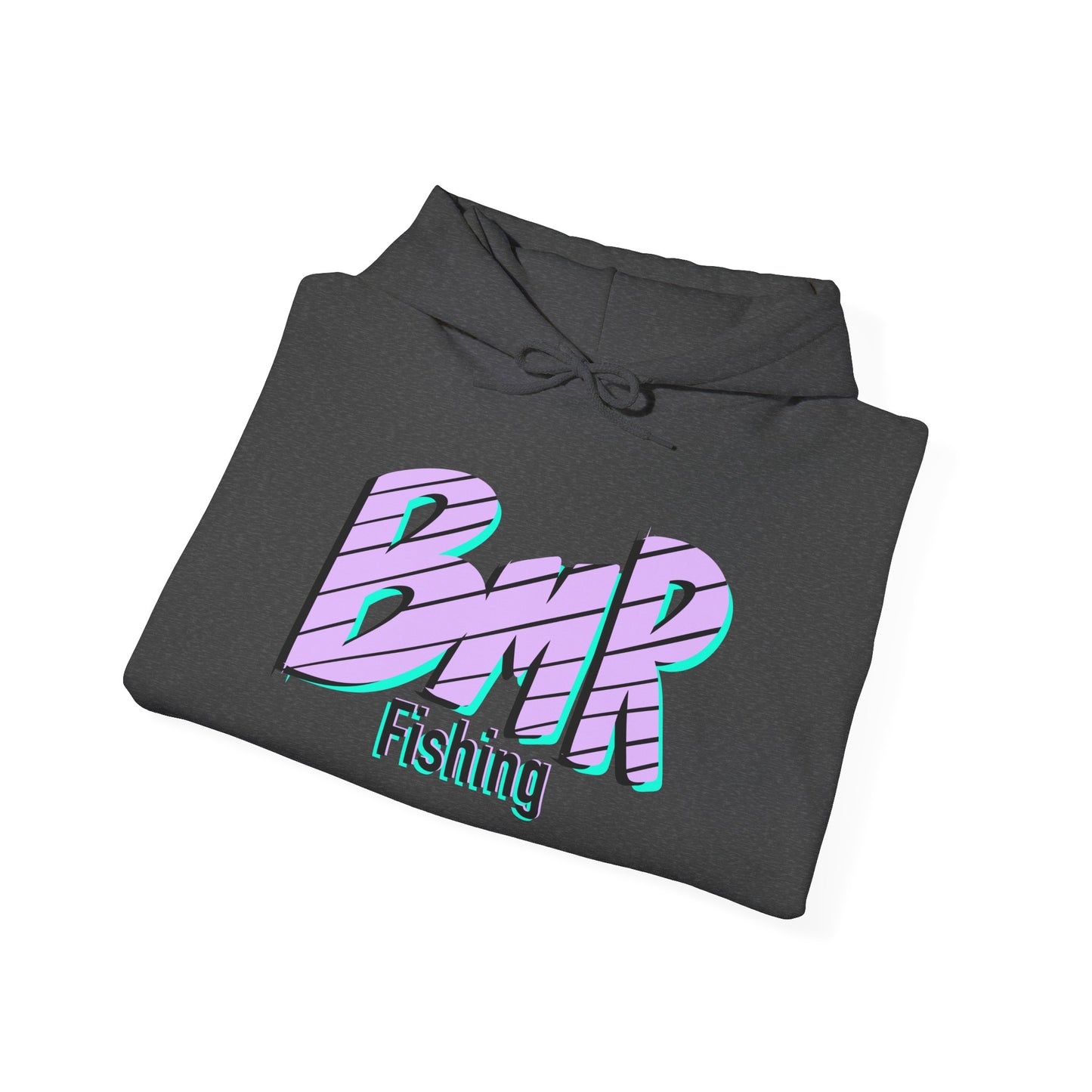 Fishing Hoodie — BMR Retro Stripe Logo Pullover