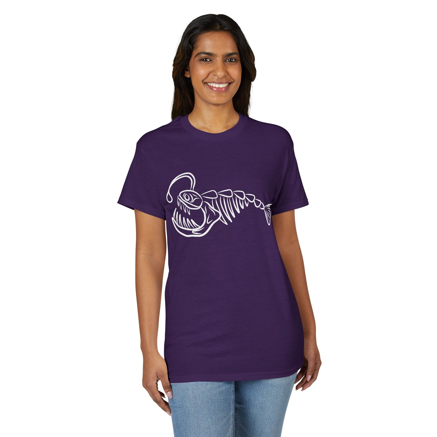 Angler Fish Skeleton Graphic T-Shirt