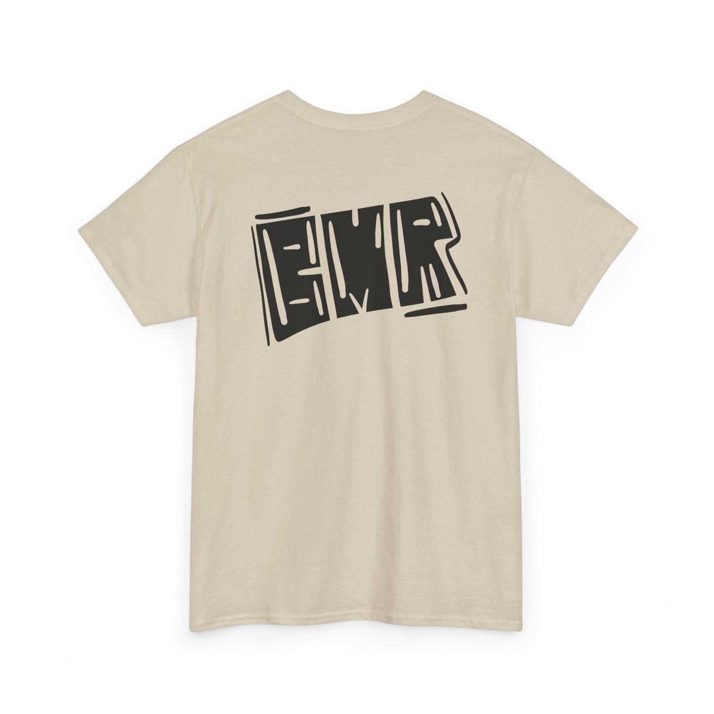 T-Shirt — Bold Block 'BMR' Graphic Tee (Front & Back)