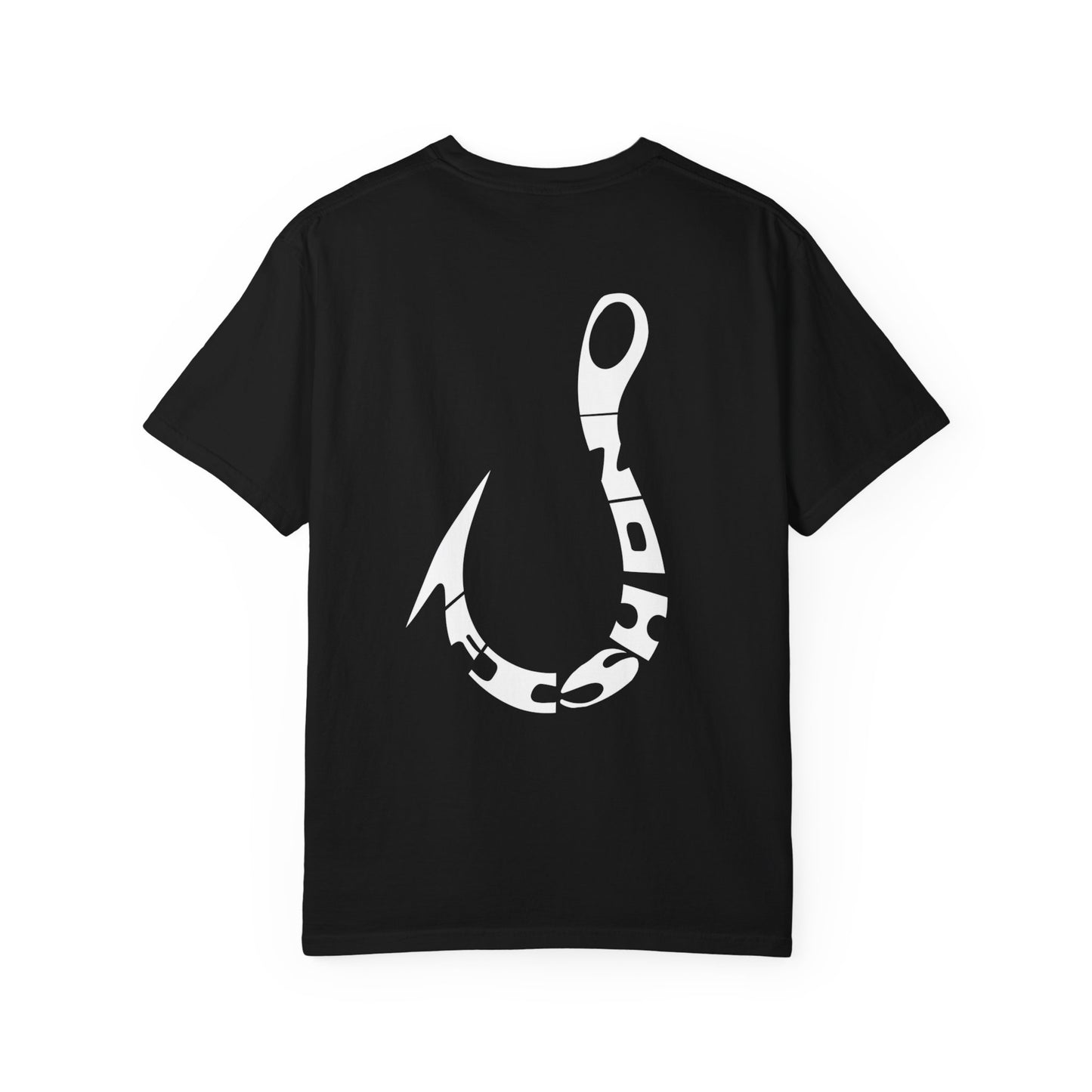 Fishing Hook T‑Shirt — Angler Graphic Garment‑Dyed Tee