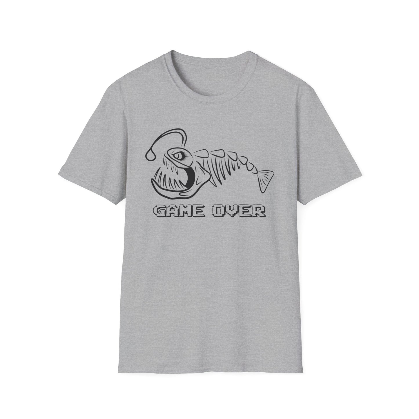 T-Shirt — Angler Fish 'GAME OVER' Graphic Tee