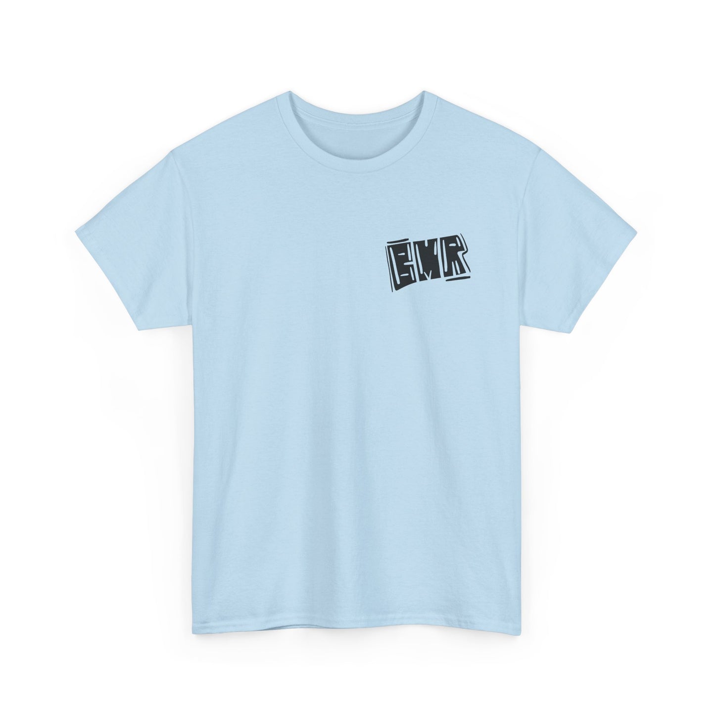 T-Shirt — Bold Block 'BMR' Graphic Tee (Front & Back)