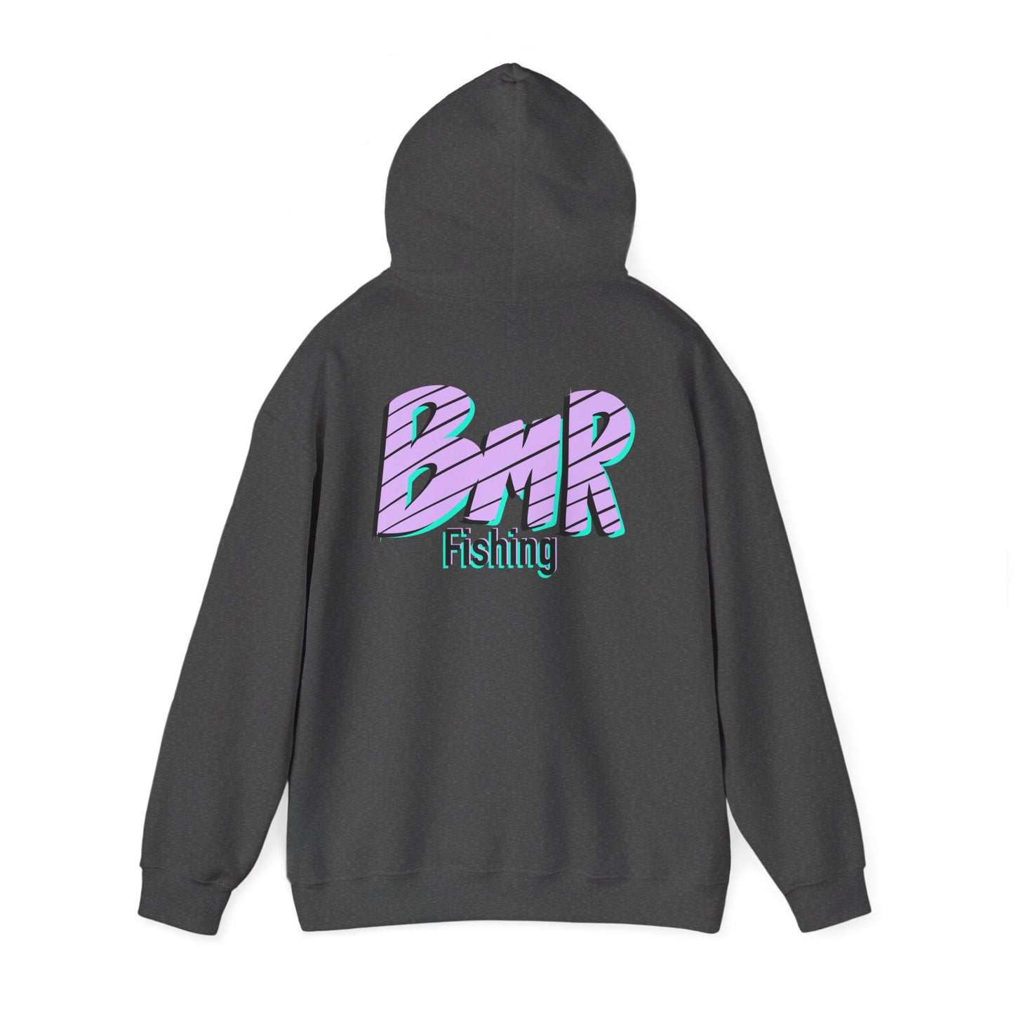 Fishing Hoodie — BMR Retro Stripe Logo Pullover
