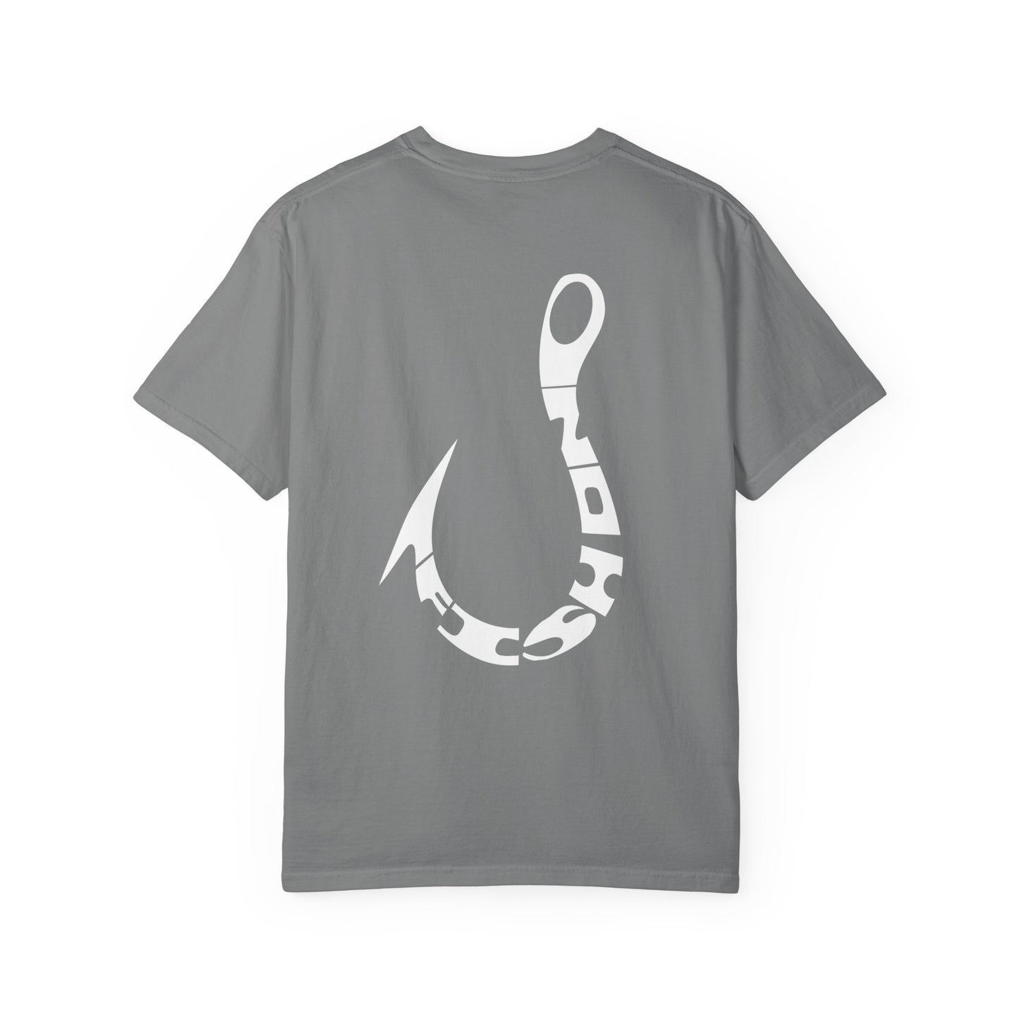 Fishing Hook T‑Shirt — Angler Graphic Garment‑Dyed Tee