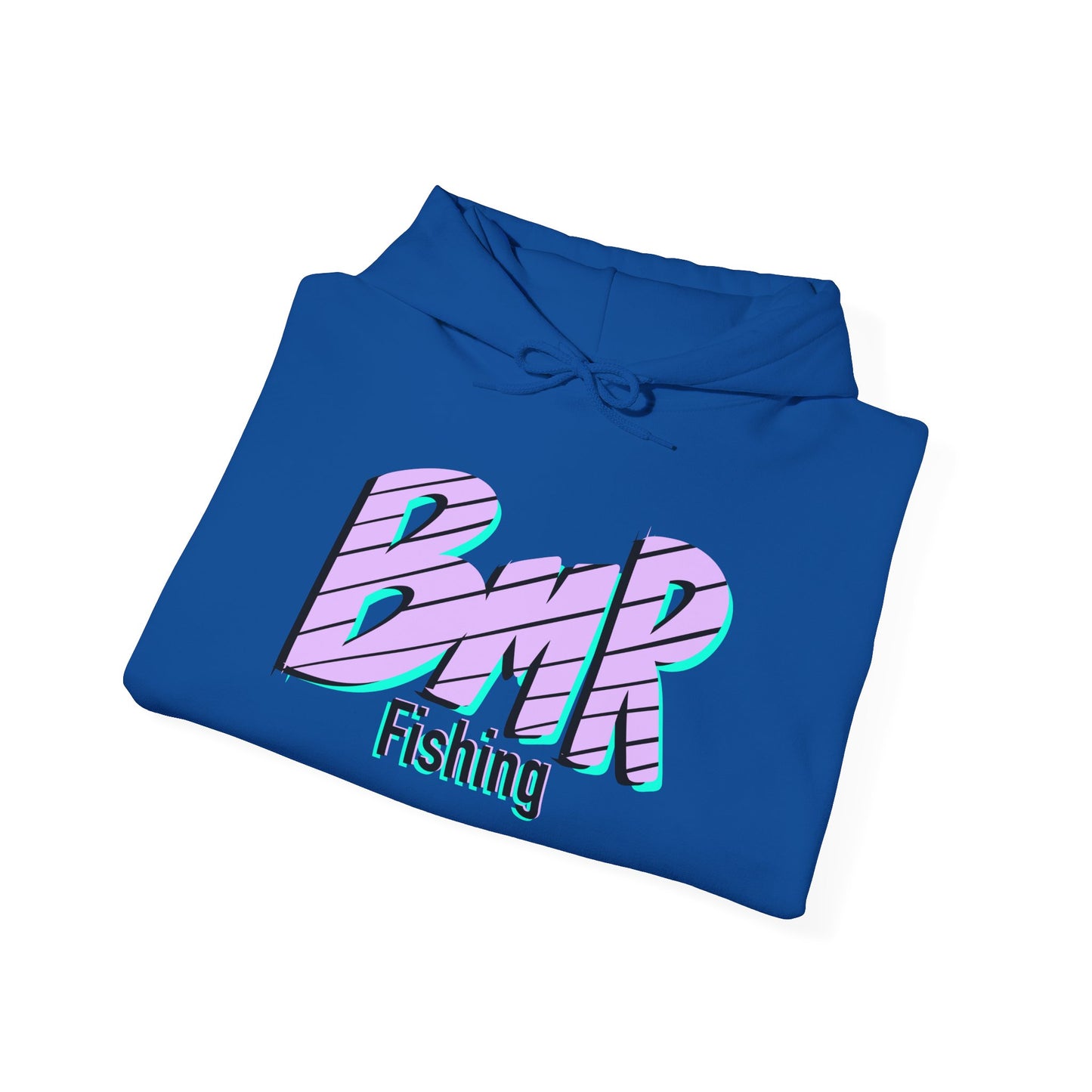 Fishing Hoodie — BMR Retro Stripe Logo Pullover