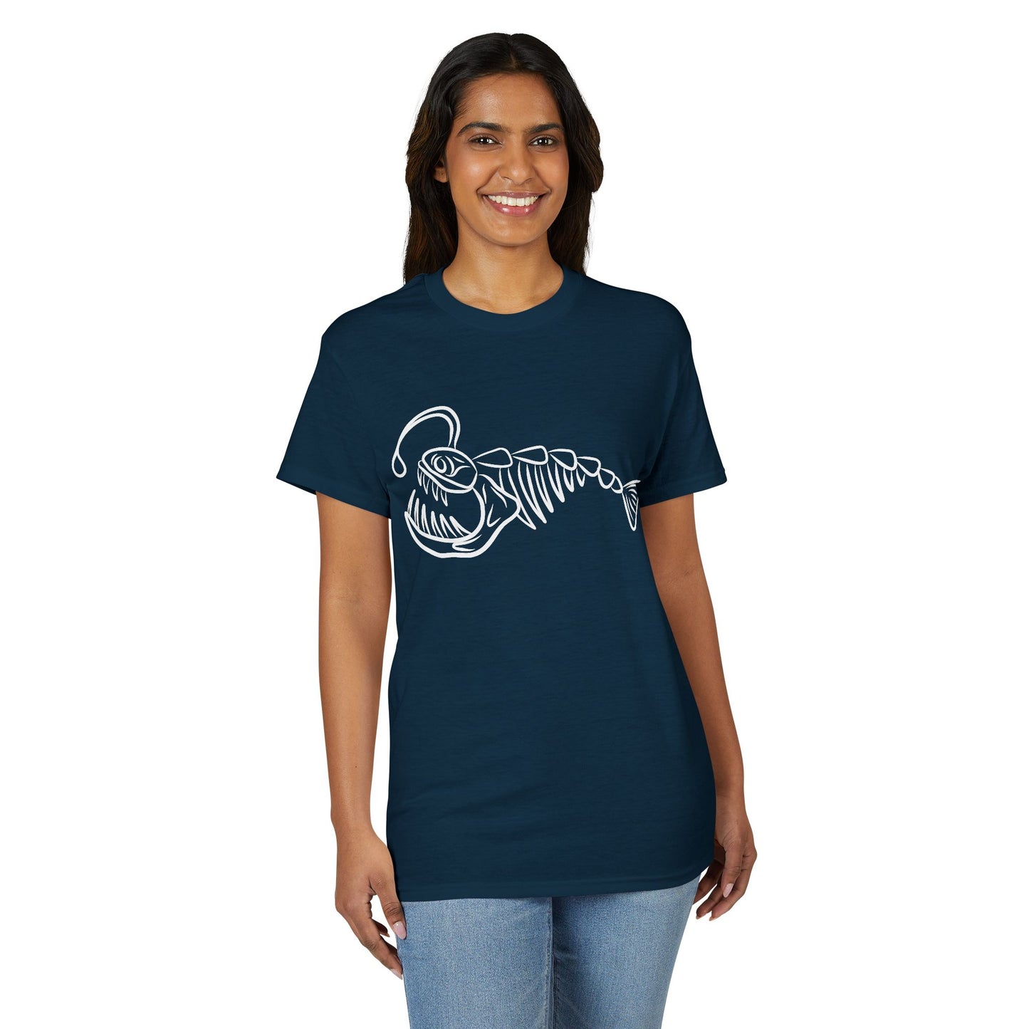 Angler Fish Skeleton Graphic T-Shirt