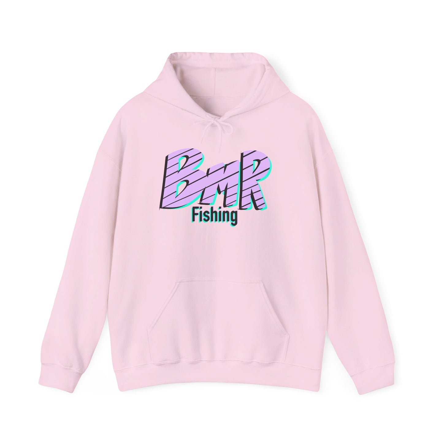 Fishing Hoodie — BMR Retro Stripe Logo Pullover