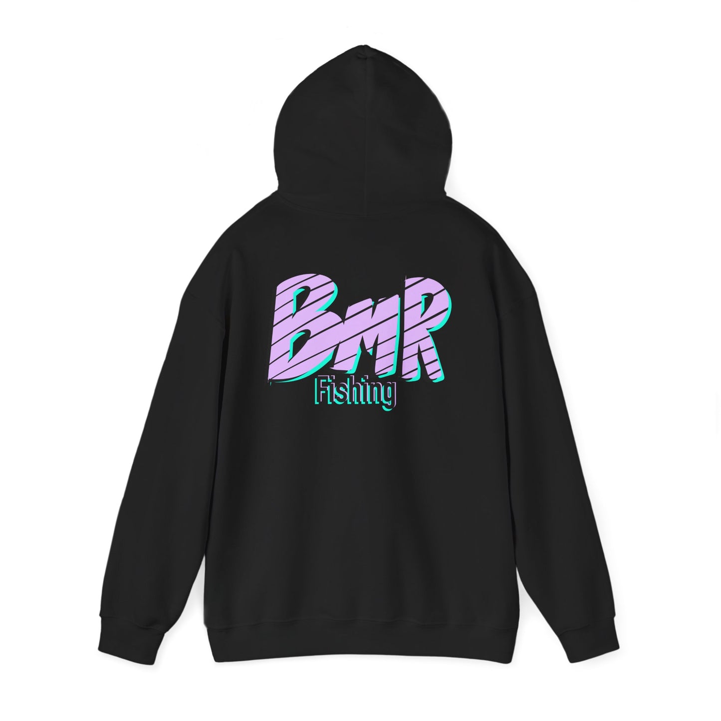 Fishing Hoodie — BMR Retro Stripe Logo Pullover