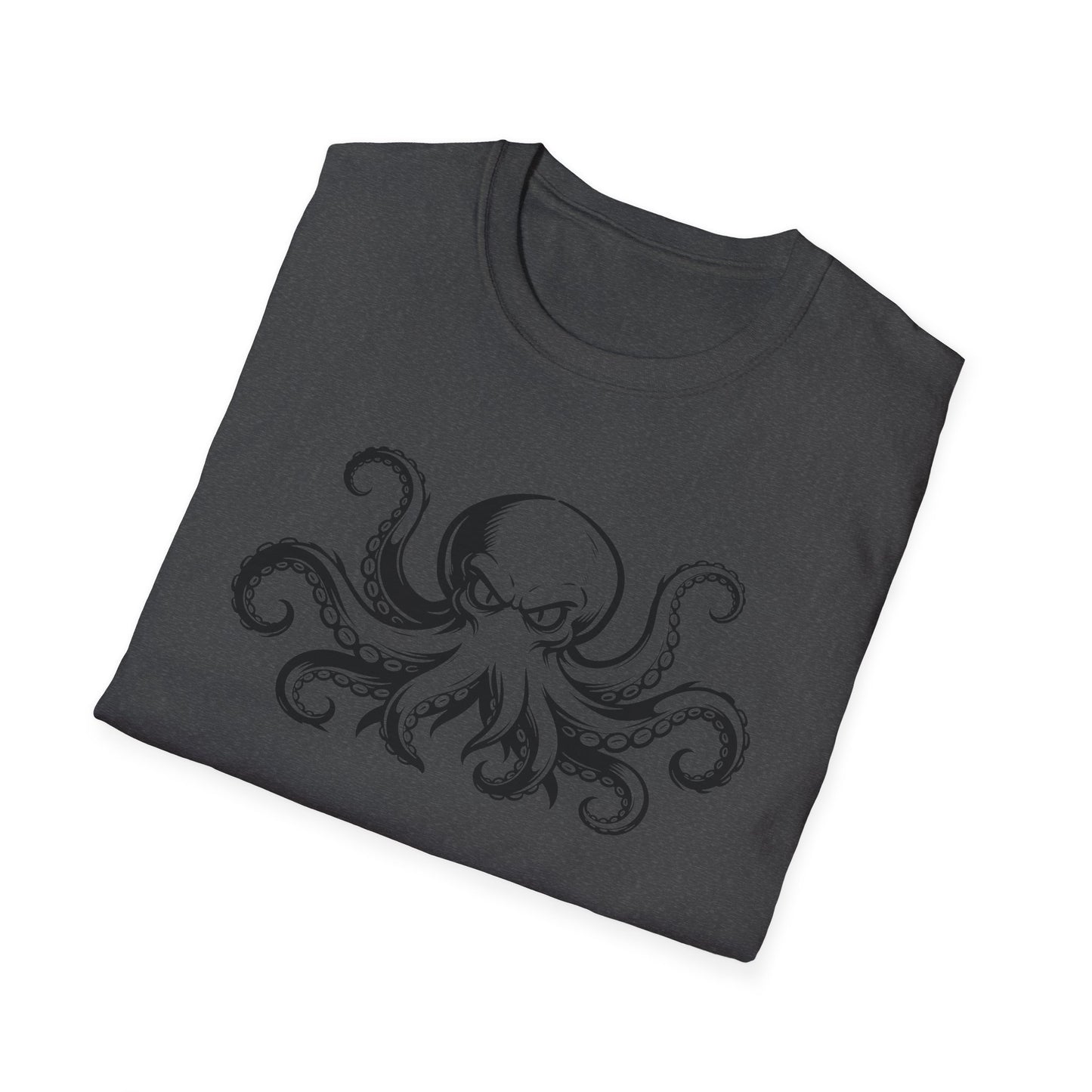 Octopus Graphic T-Shirt — Vintage Nautical Squid Illustration Tee
