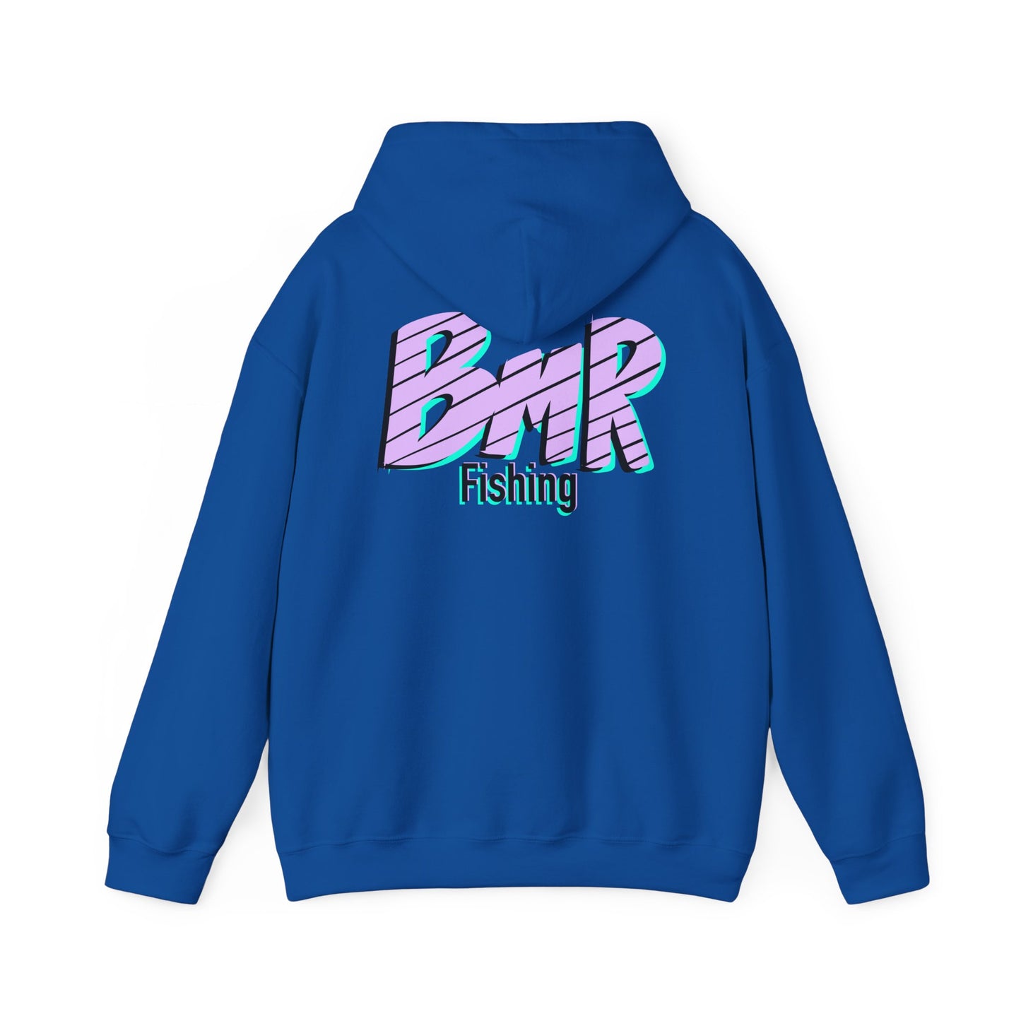 Fishing Hoodie — BMR Retro Stripe Logo Pullover