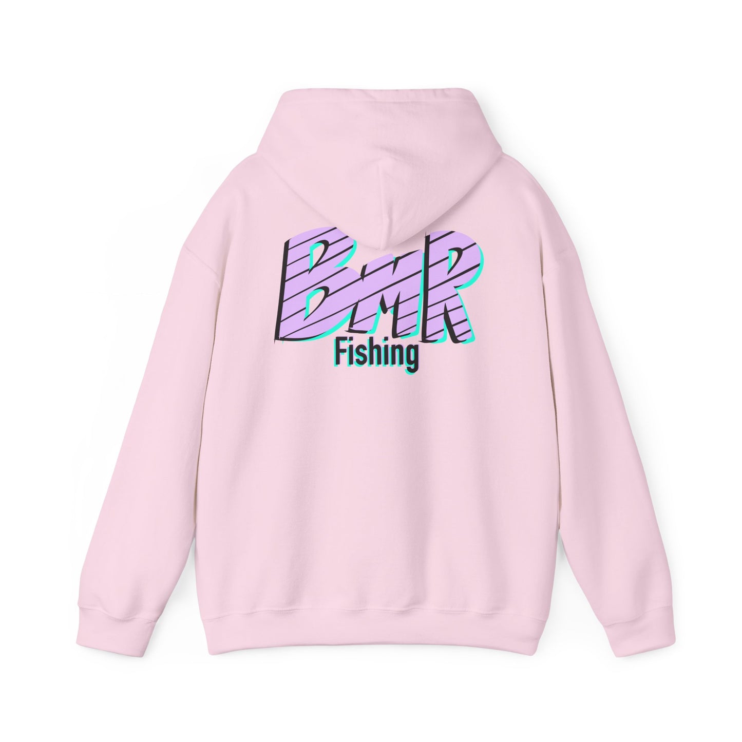 Fishing Hoodie — BMR Retro Stripe Logo Pullover