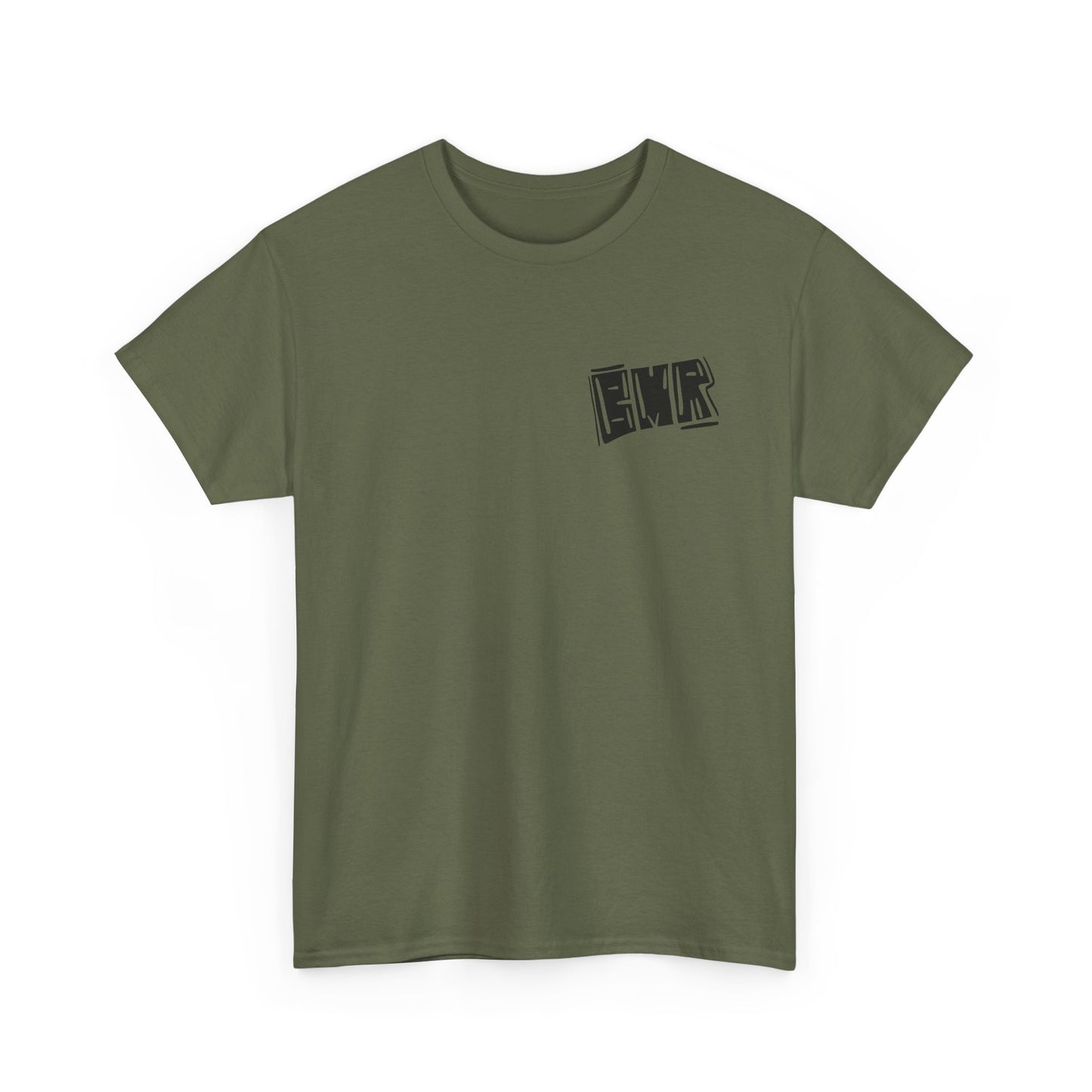 T-Shirt — Bold Block 'BMR' Graphic Tee (Front & Back)
