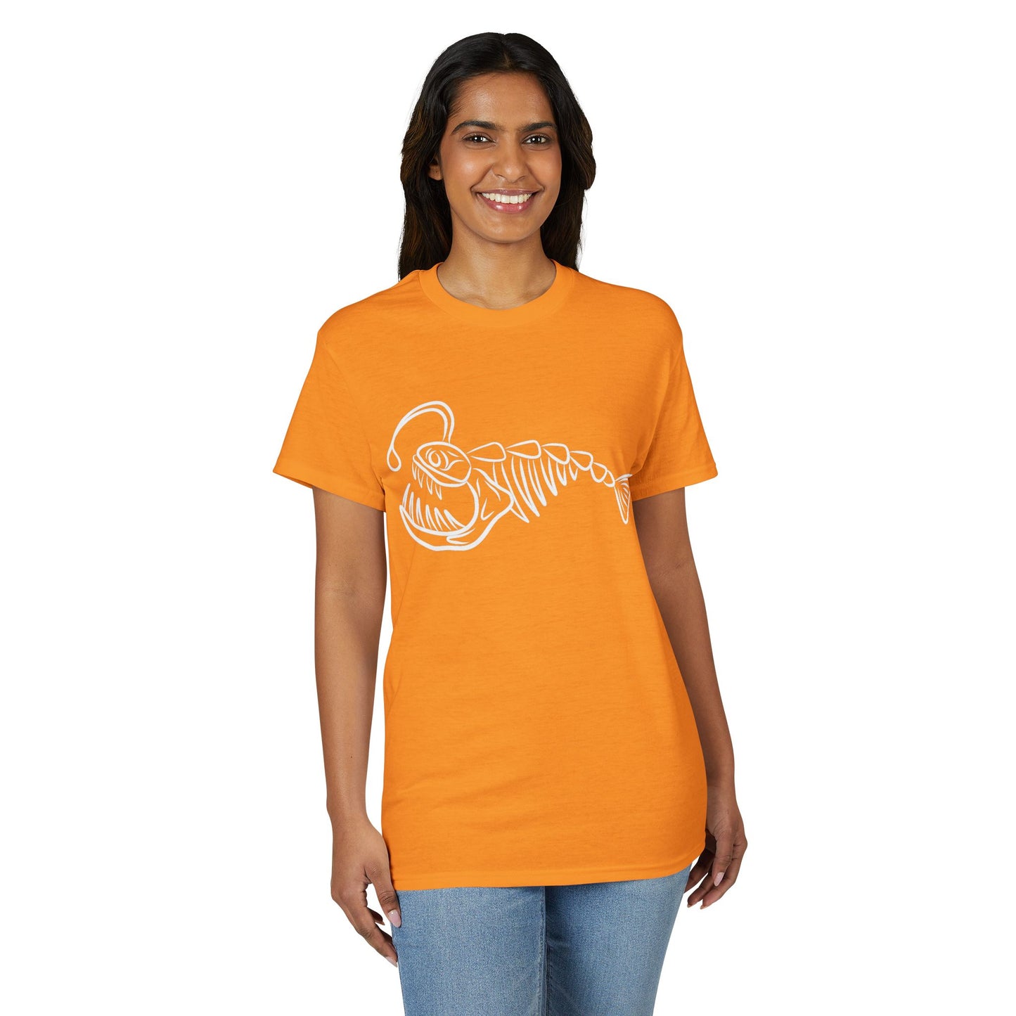 Angler Fish Skeleton Graphic T-Shirt
