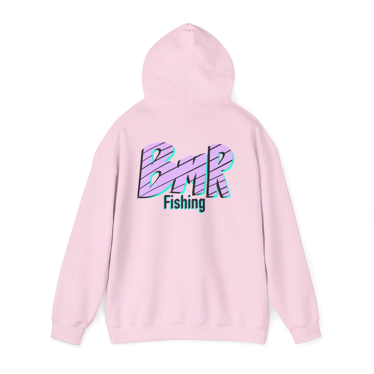 Fishing Hoodie — BMR Retro Stripe Logo Pullover