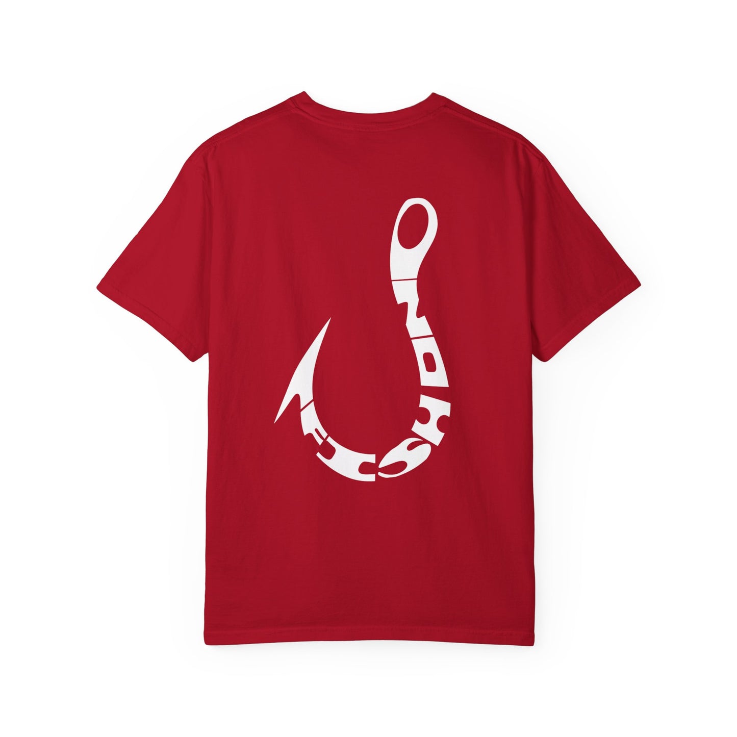 Fishing Hook T‑Shirt — Angler Graphic Garment‑Dyed Tee