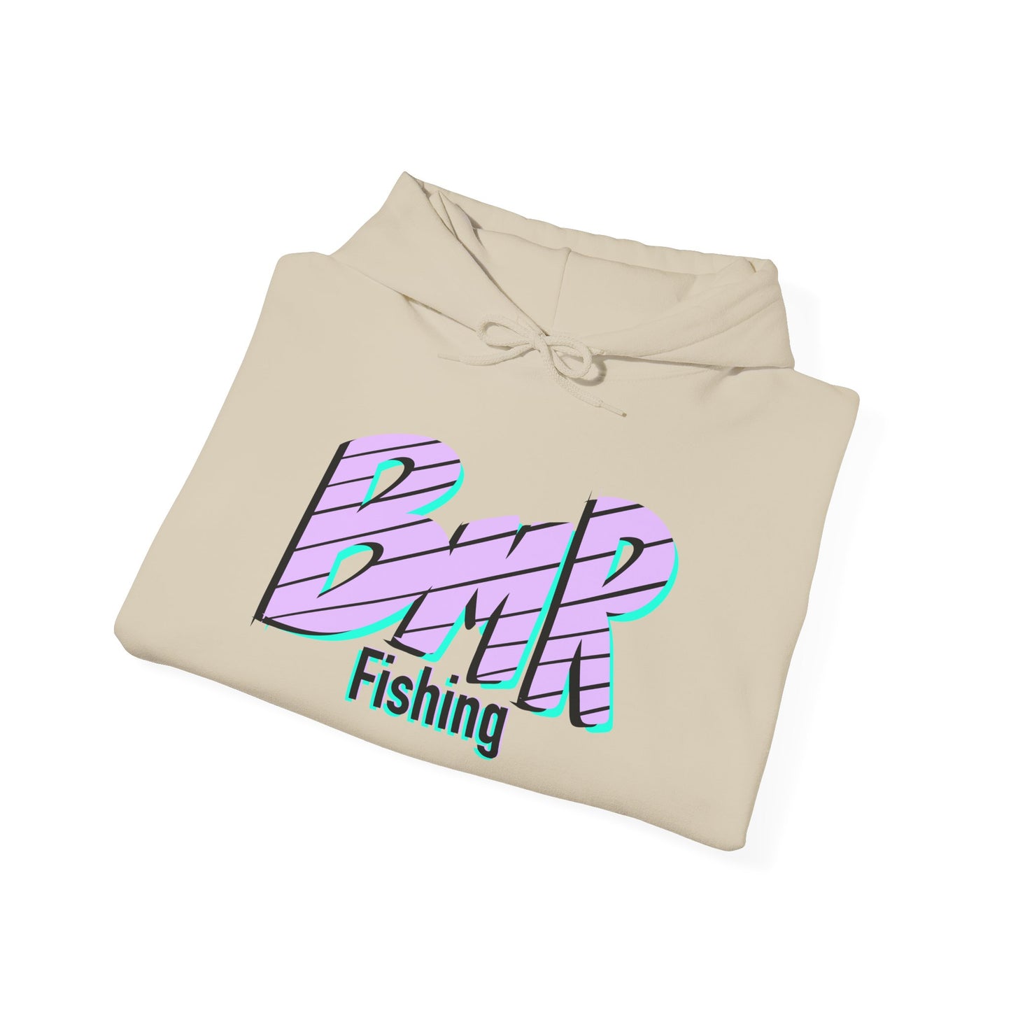 Fishing Hoodie — BMR Retro Stripe Logo Pullover