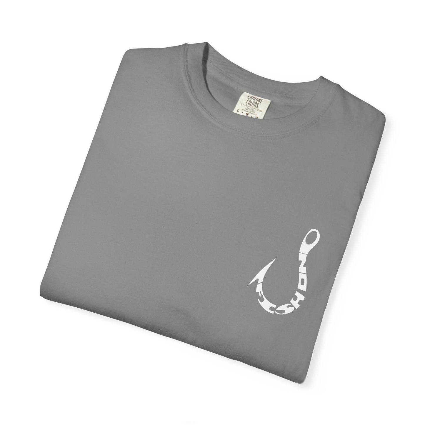 Fishing Hook T‑Shirt — Angler Graphic Garment‑Dyed Tee
