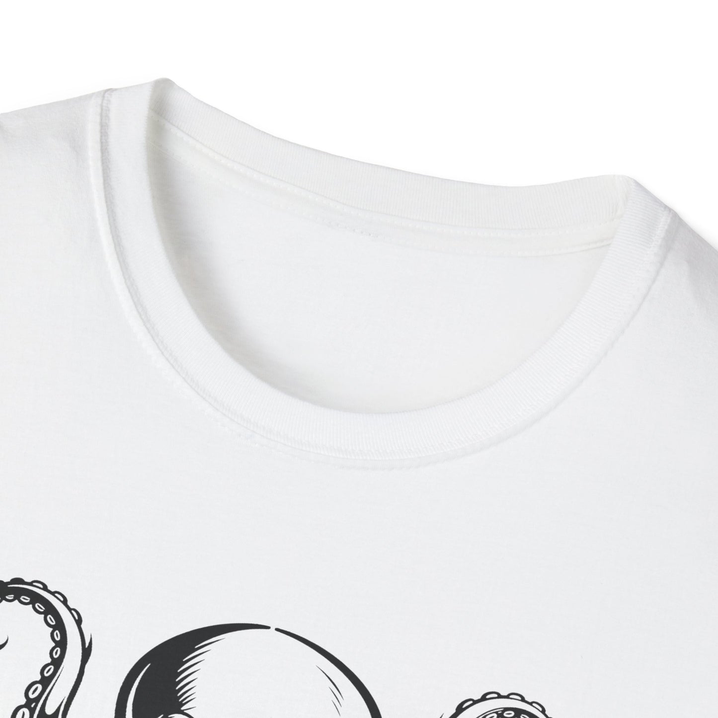 Octopus Graphic T-Shirt — Vintage Nautical Squid Illustration Tee