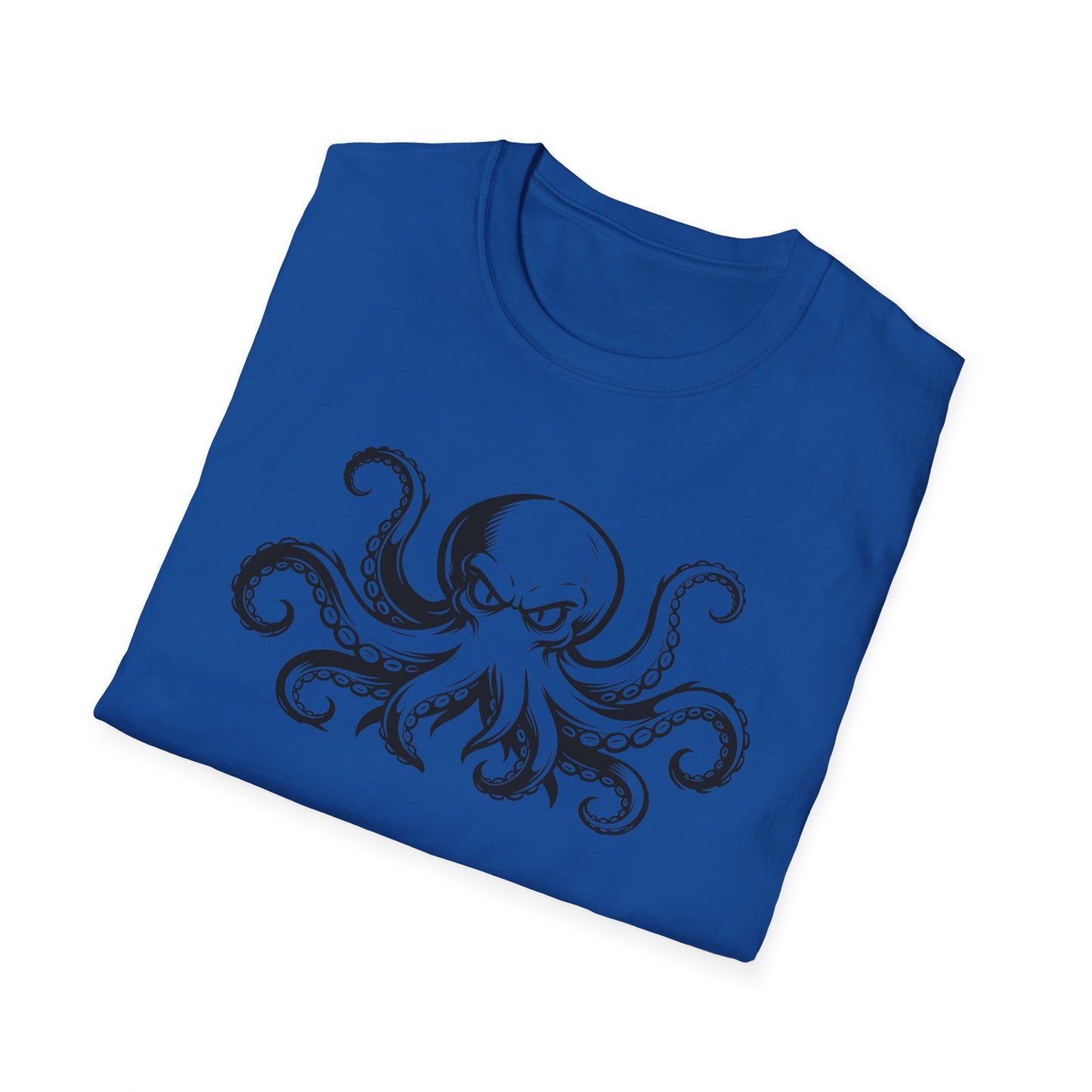 Octopus Graphic T-Shirt — Vintage Nautical Squid Illustration Tee